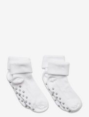 Baby rib sock w. ABS (2-pack) - WHITE