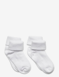 Baby rib sock w. fold (2-pack), Minymo