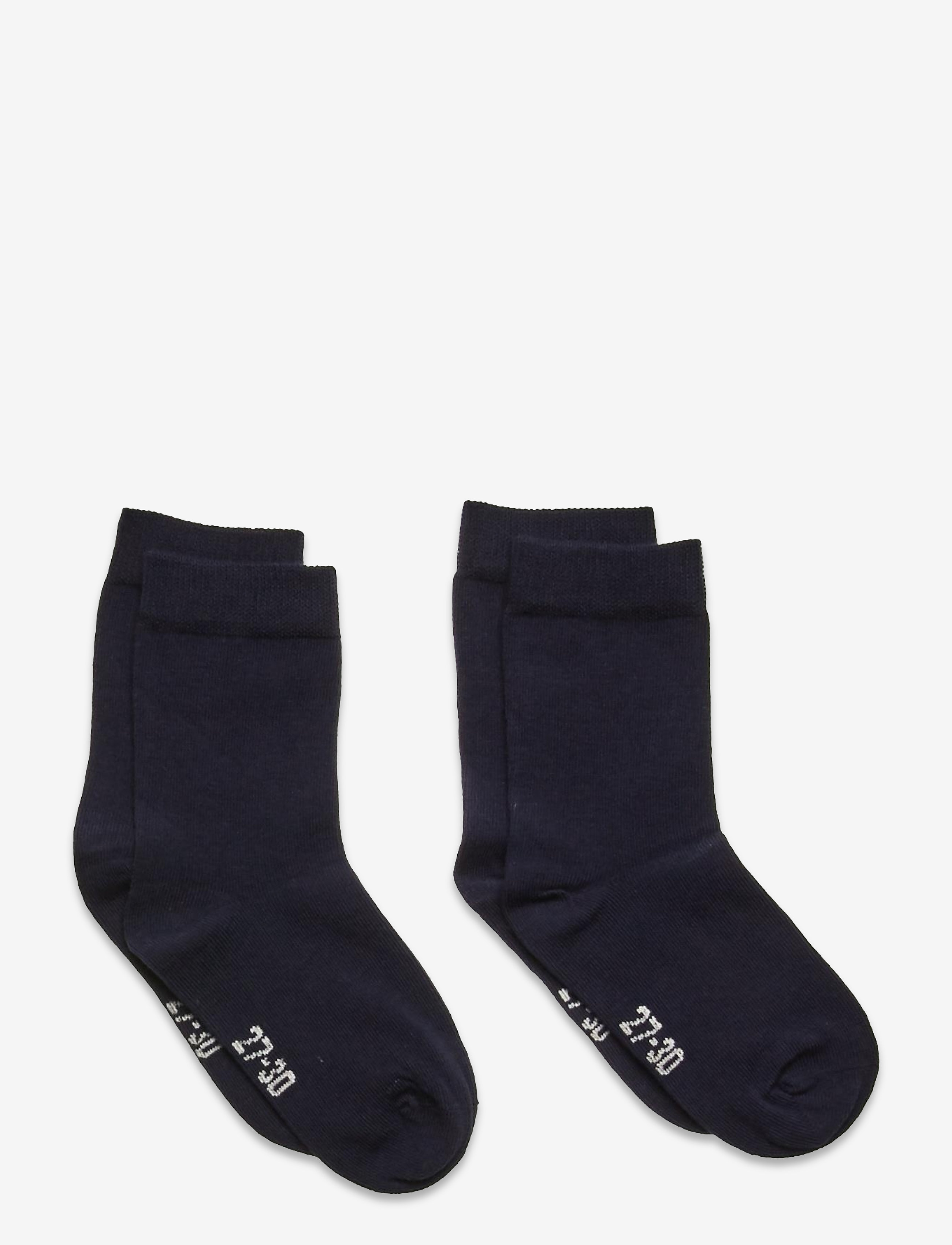Minymo Ankle Sock (2-Pack), 31-34, Black, Sokker & Strømpebukser > Sokker, Børn