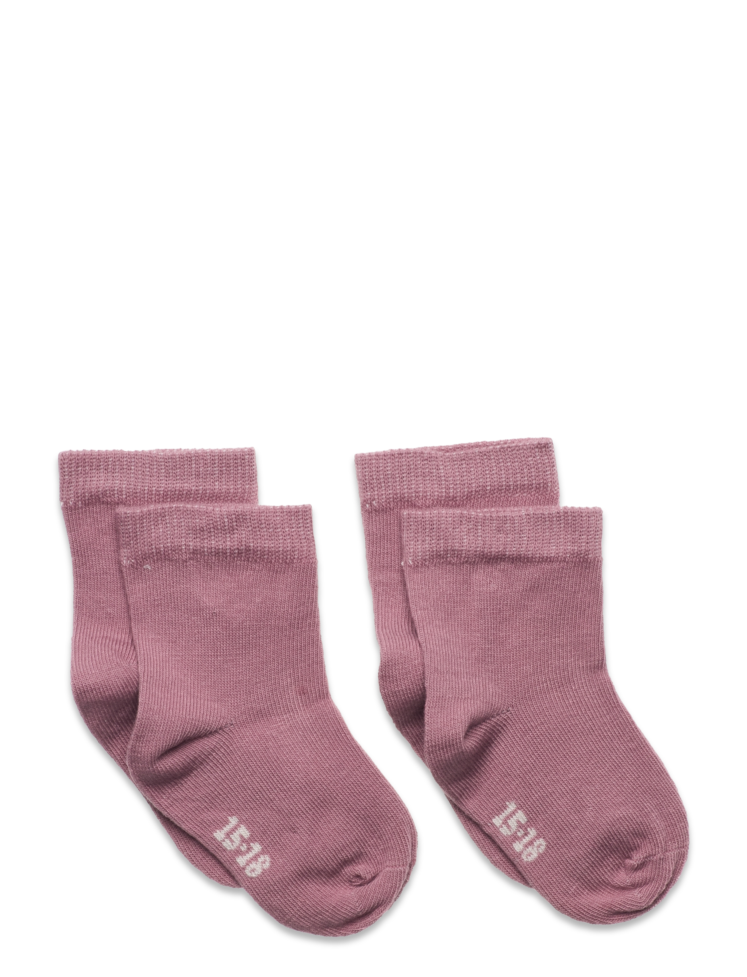 Minymo Ankle Sock (2-Pack), 19 , Socken & Strumpfhosen, Rosa - Socks, Kinder