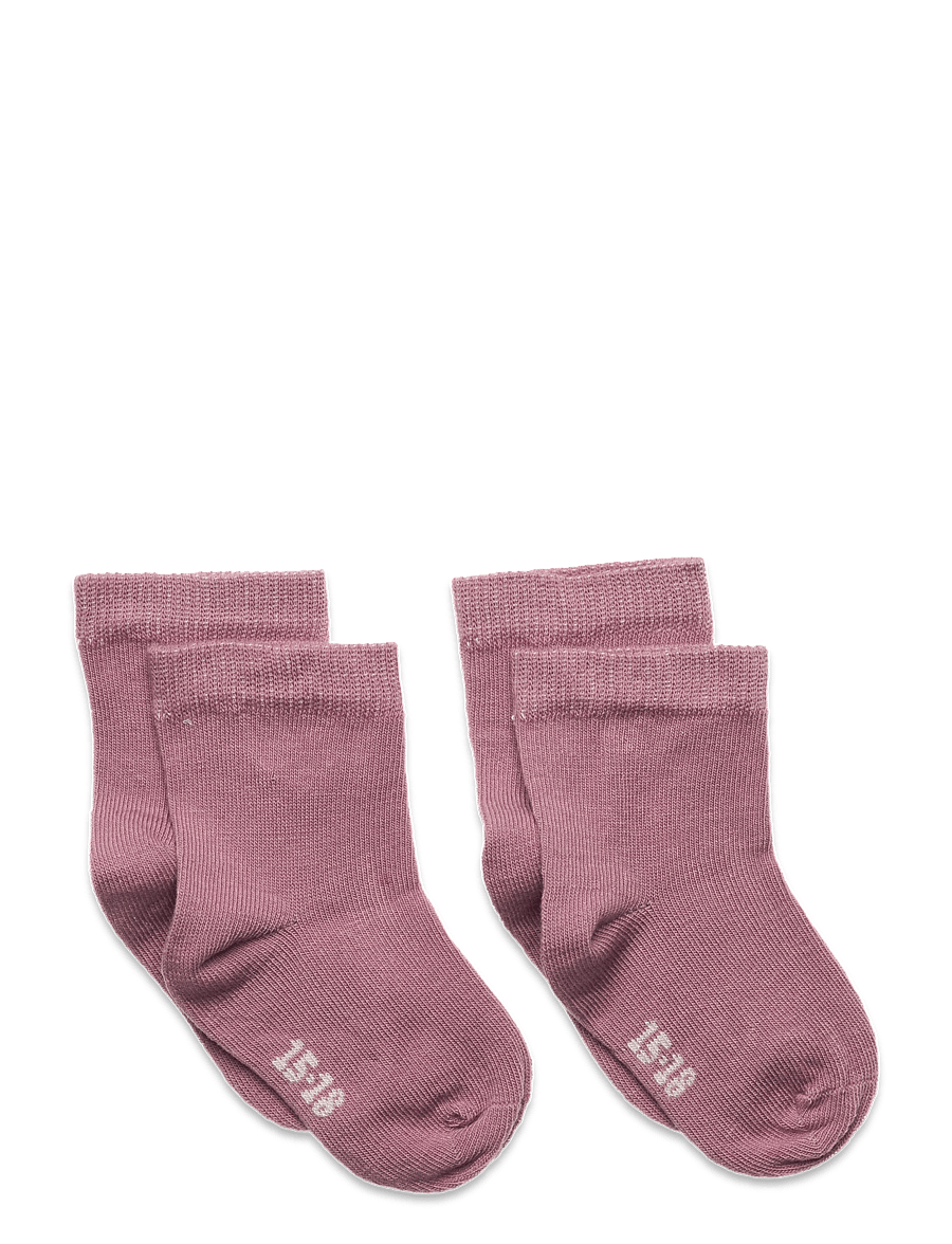 Minymo - Ankle sock (2-pack) - strümpfe - dusky orchid - 0