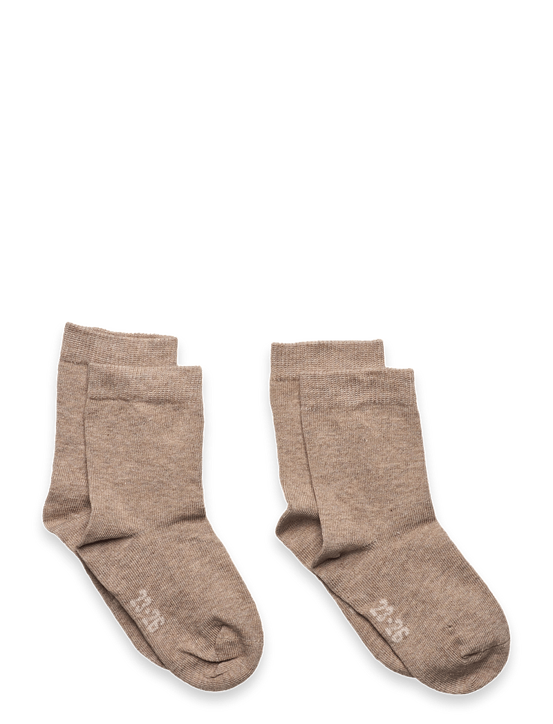 Minymo - Ankle sock (2-pack) - strømper - silver mink melange - 0
