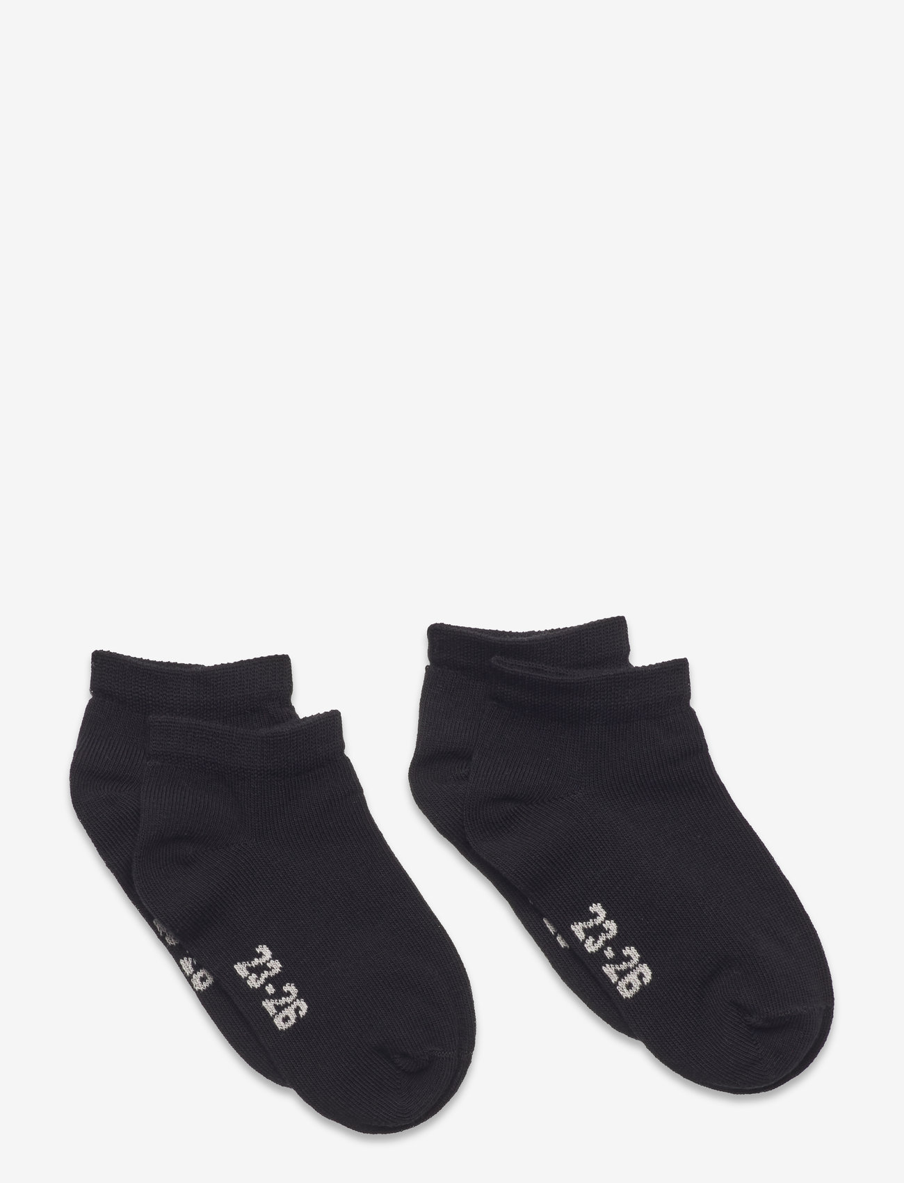 Minymo - Ankle sock low cut (2-pack) - strømper - black - 0