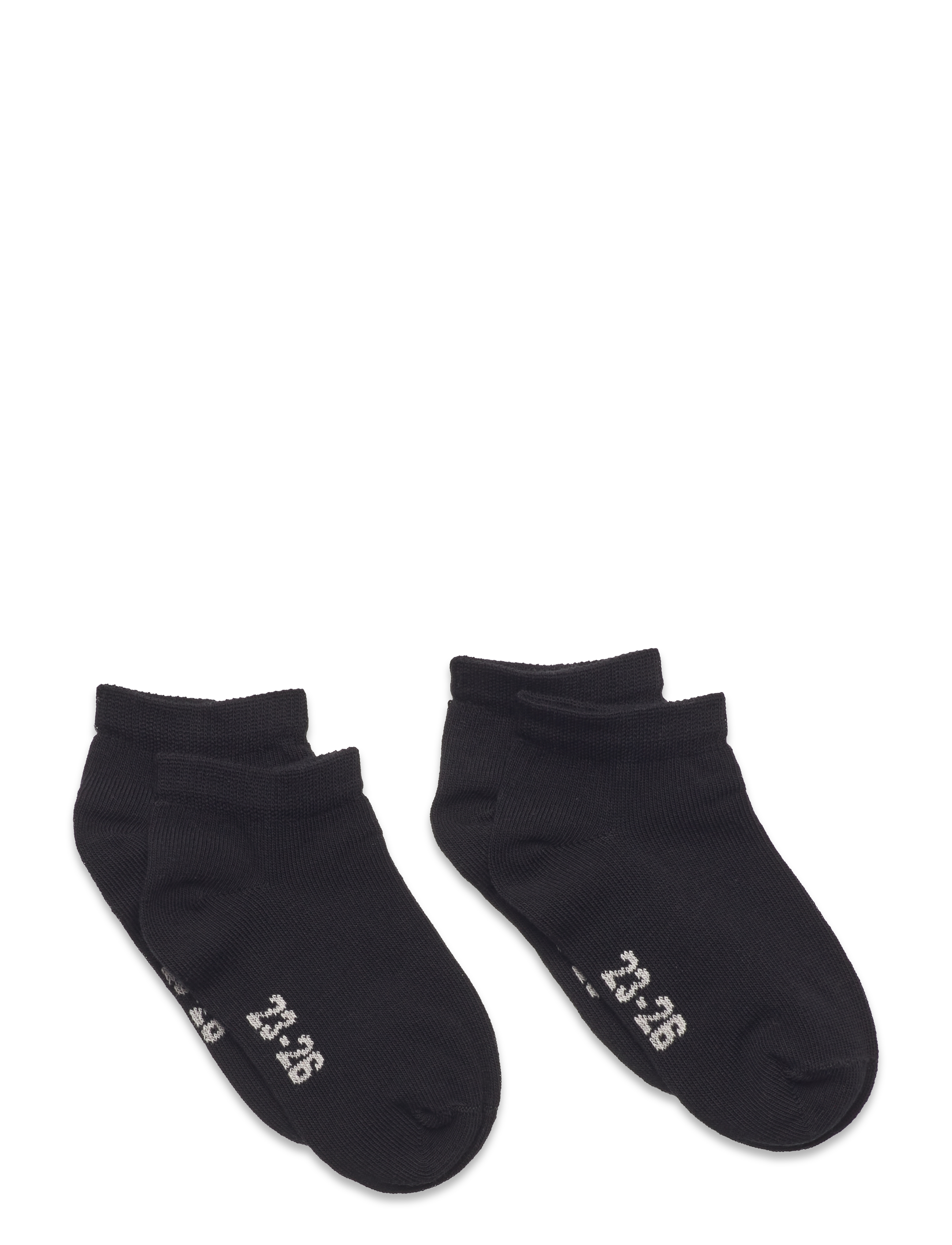 Minymo Ankle Sock Low Cut (2-Pack), Kinder, Sneaker Socke, Schwarz, Gr.23