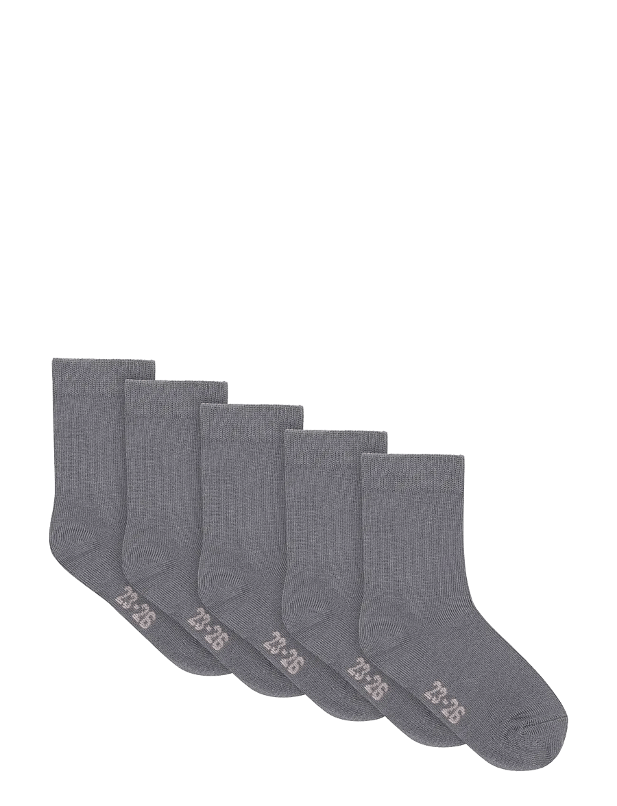 Minymo - Ankle sock -solid (5-pack) - strümpfe - blau gray - 0