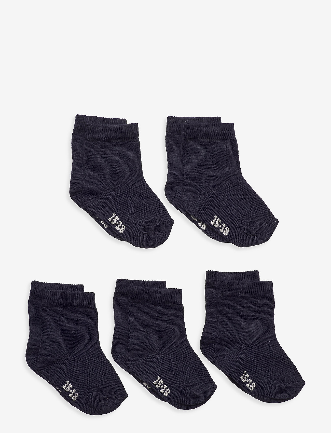 Minymo - Ankle sock -solid (5-pack) - strumpor - dark navy - 0