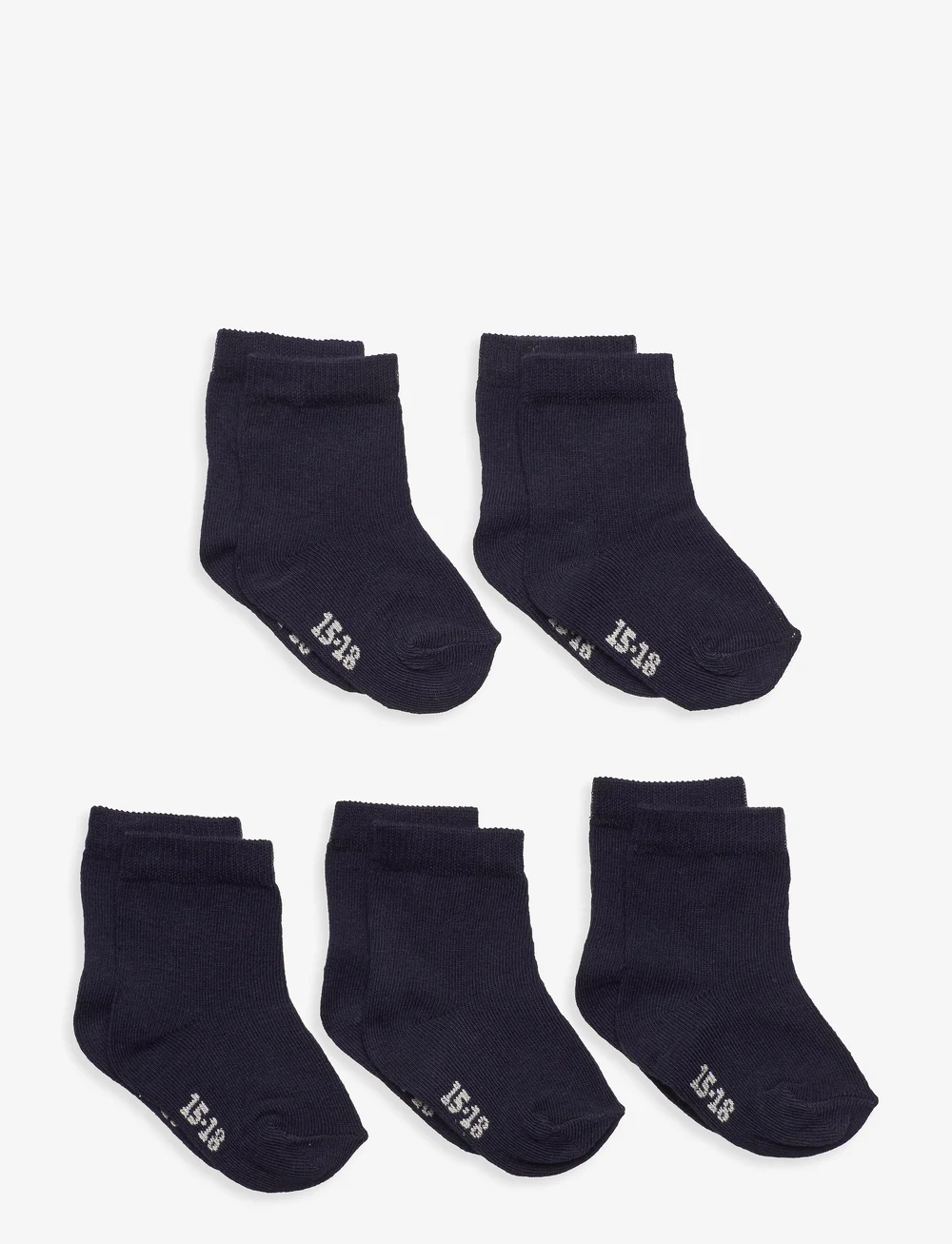 Minymo - Ankle sock -solid (5-pack) - strumpor - dark navy - 0
