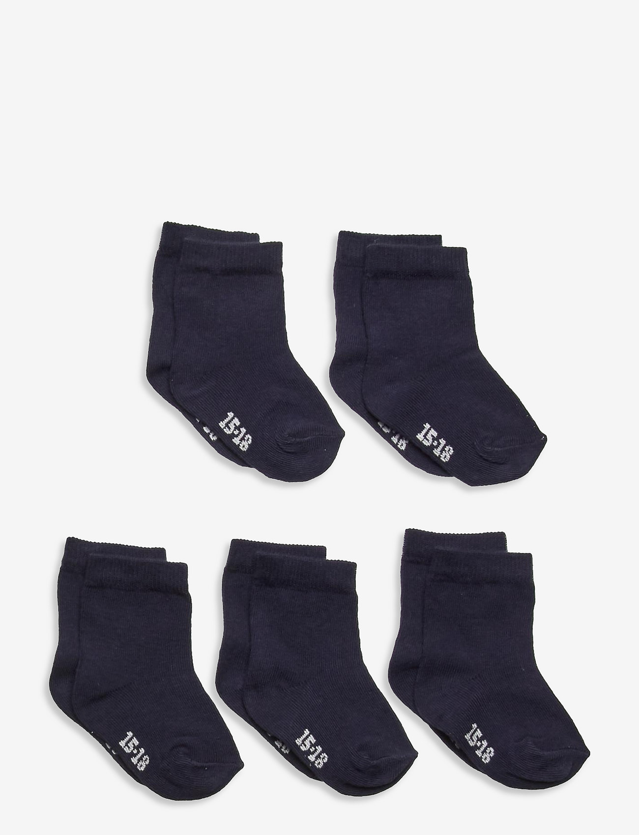 Minymo - Ankle sock -solid (5-pack) - strumpor - dark navy - 1