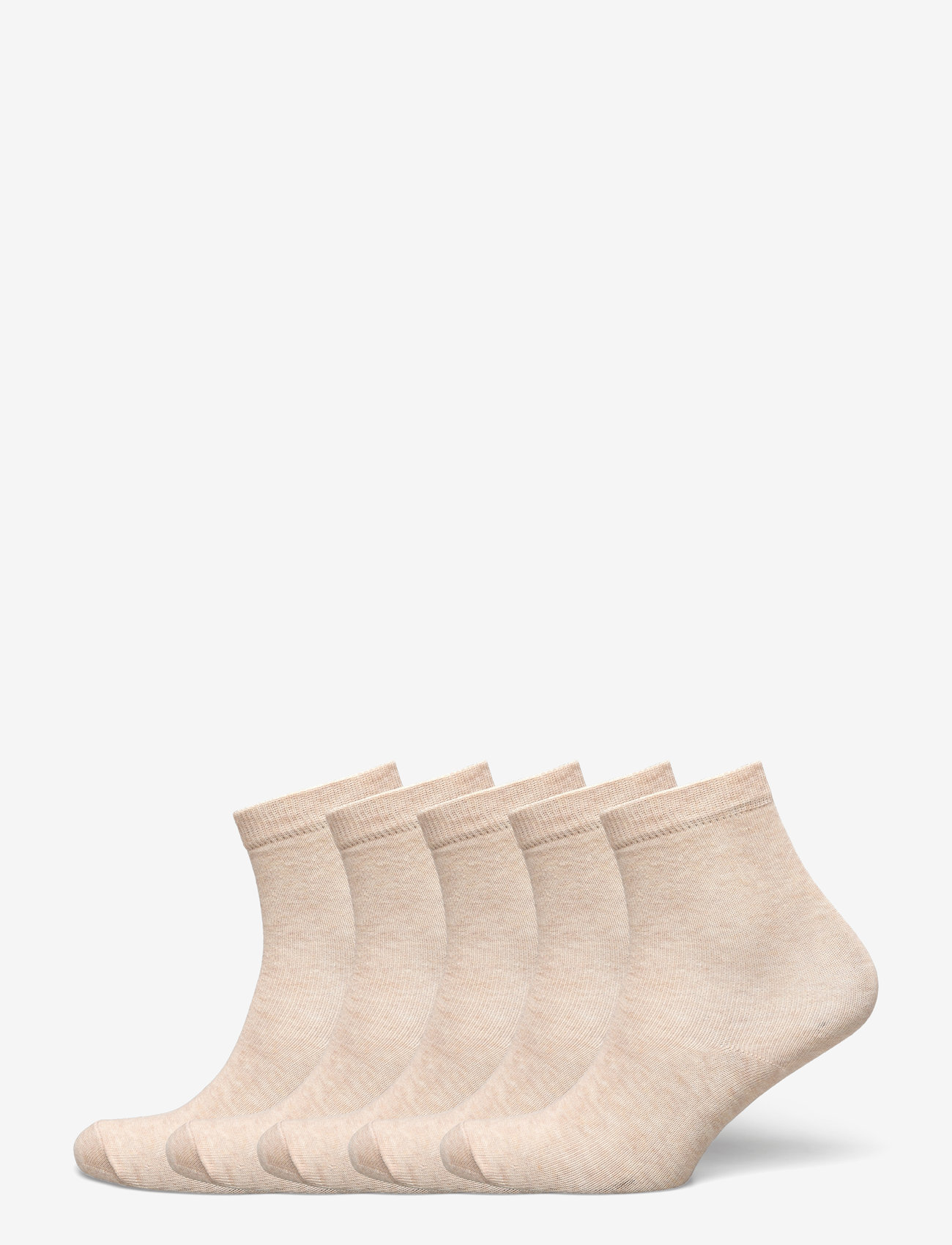Minymo - Ankle sock -solid (5-pack) - efterårstøj - sand melange - 0