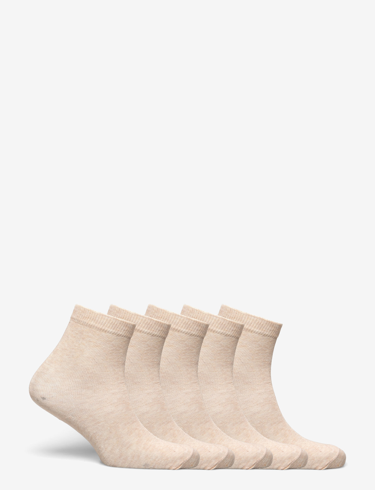 Minymo - Ankle sock -solid (5-pack) - efterårstøj - sand melange - 1