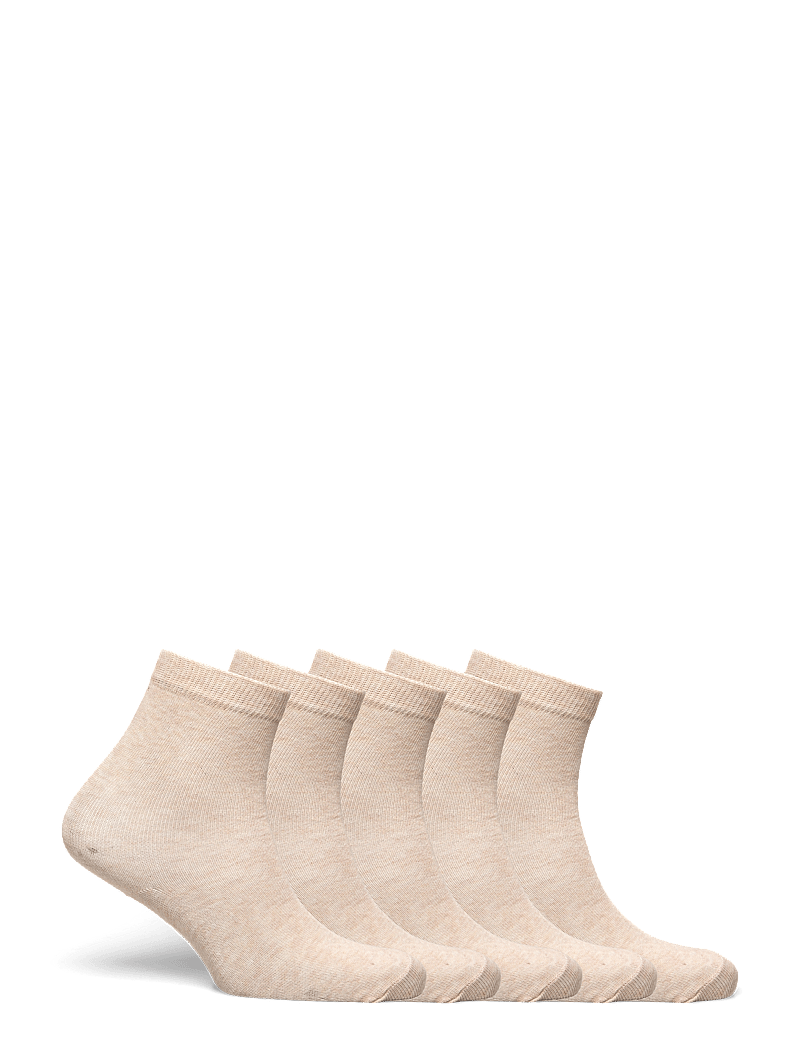 Minymo - Ankle sock -solid (5-pack) - strømper - sand melange - 1
