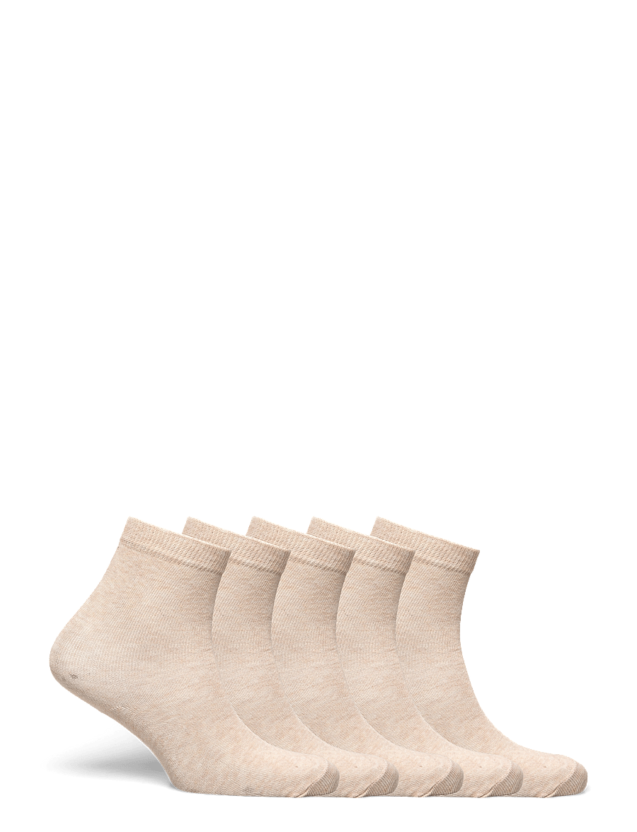 Minymo - Ankle sock -solid (5-pack) - sokid - sand melange - 1