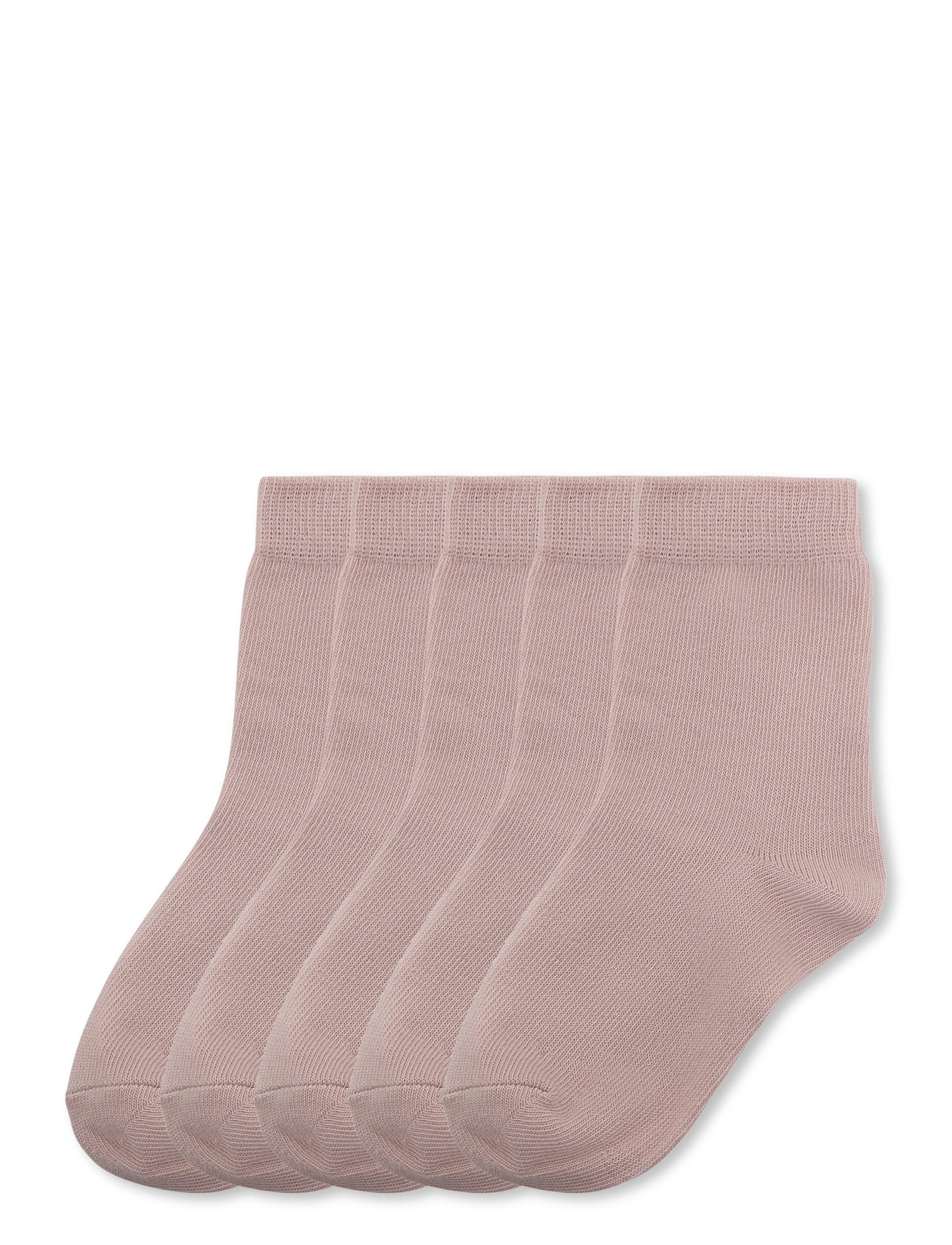 Minymo Ankle Sock -Solid (5-Pack), Børn, Ankelstrømper, Pink, Str: 19