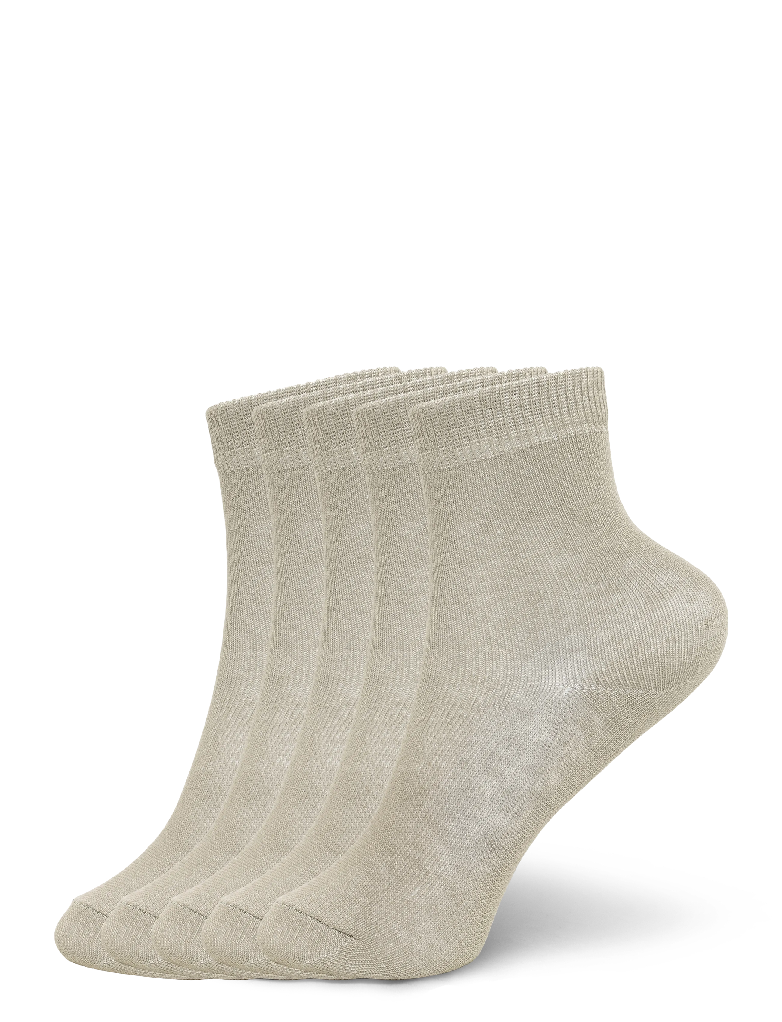 Minymo Ankle sock -solid (5-pack) - Minymo - TUFFET / beige