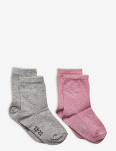 Ankle sock w. lurex (2-pack), Minymo