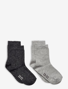 Ankle sock w. lurex (2-pack), Minymo