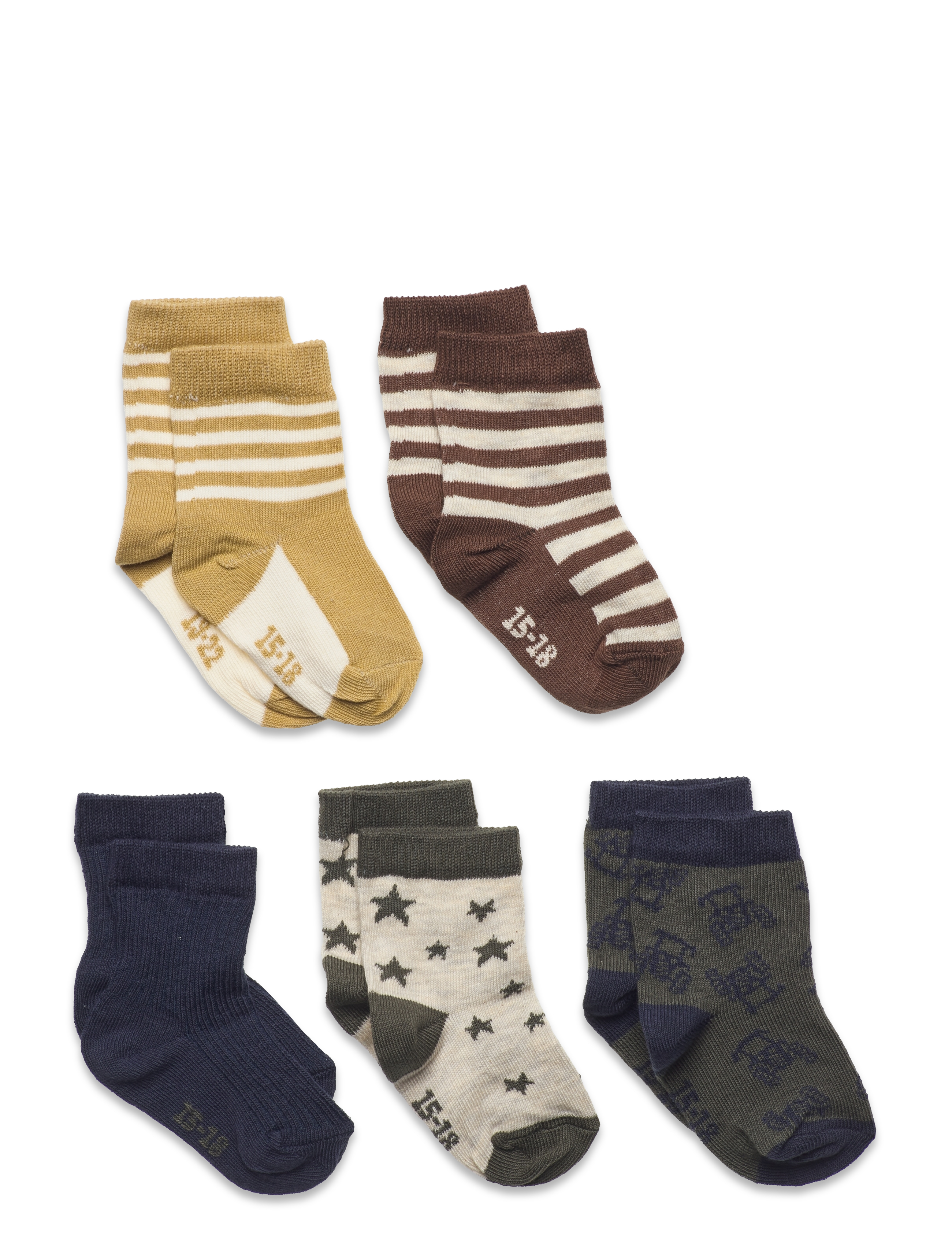 MINYMO Socke W. Pattern (5-Pack) Patterned - 23 - Kinder