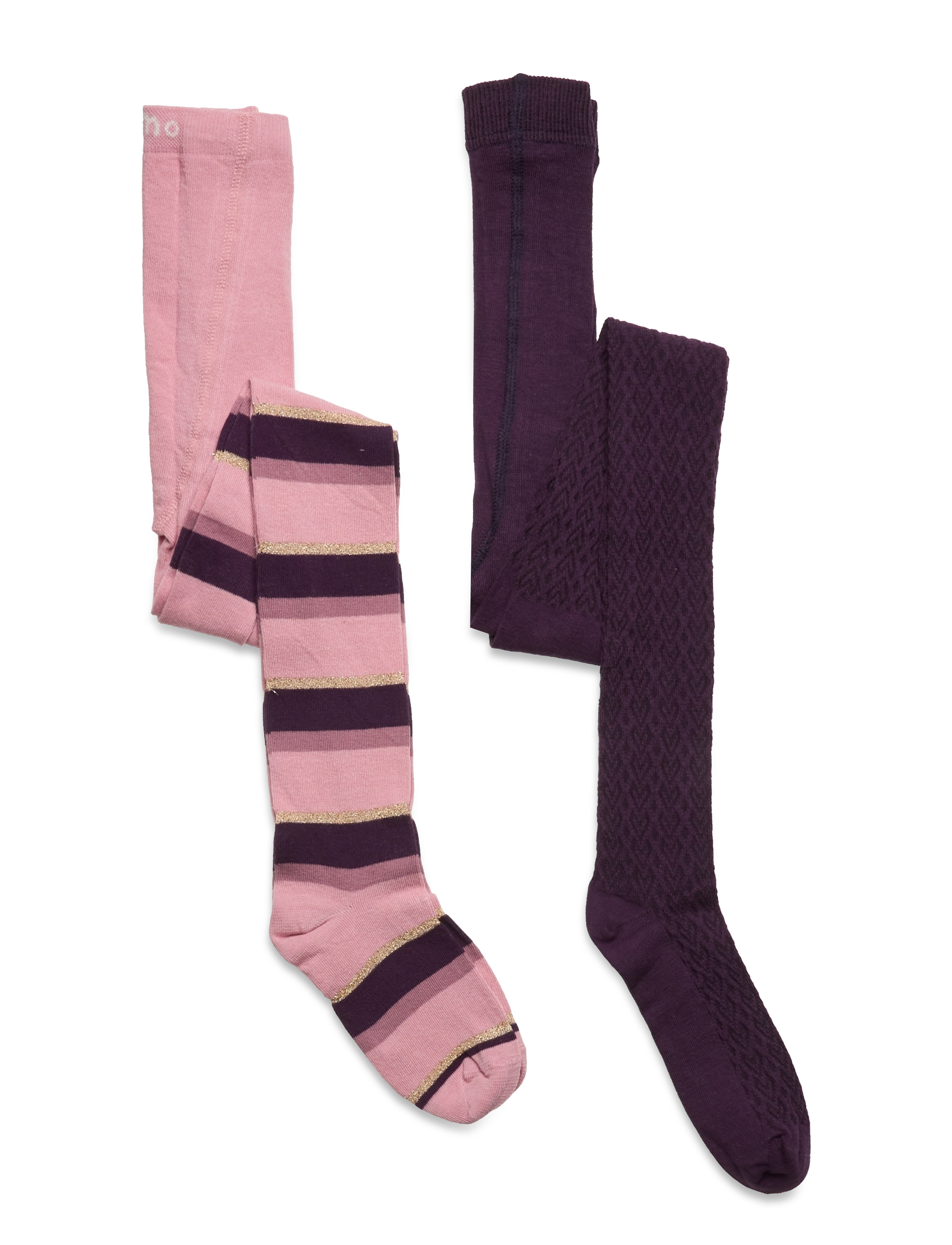 MINYMO Stocking W. Lurex (2 Pack) Patterned - 562 - Kinder