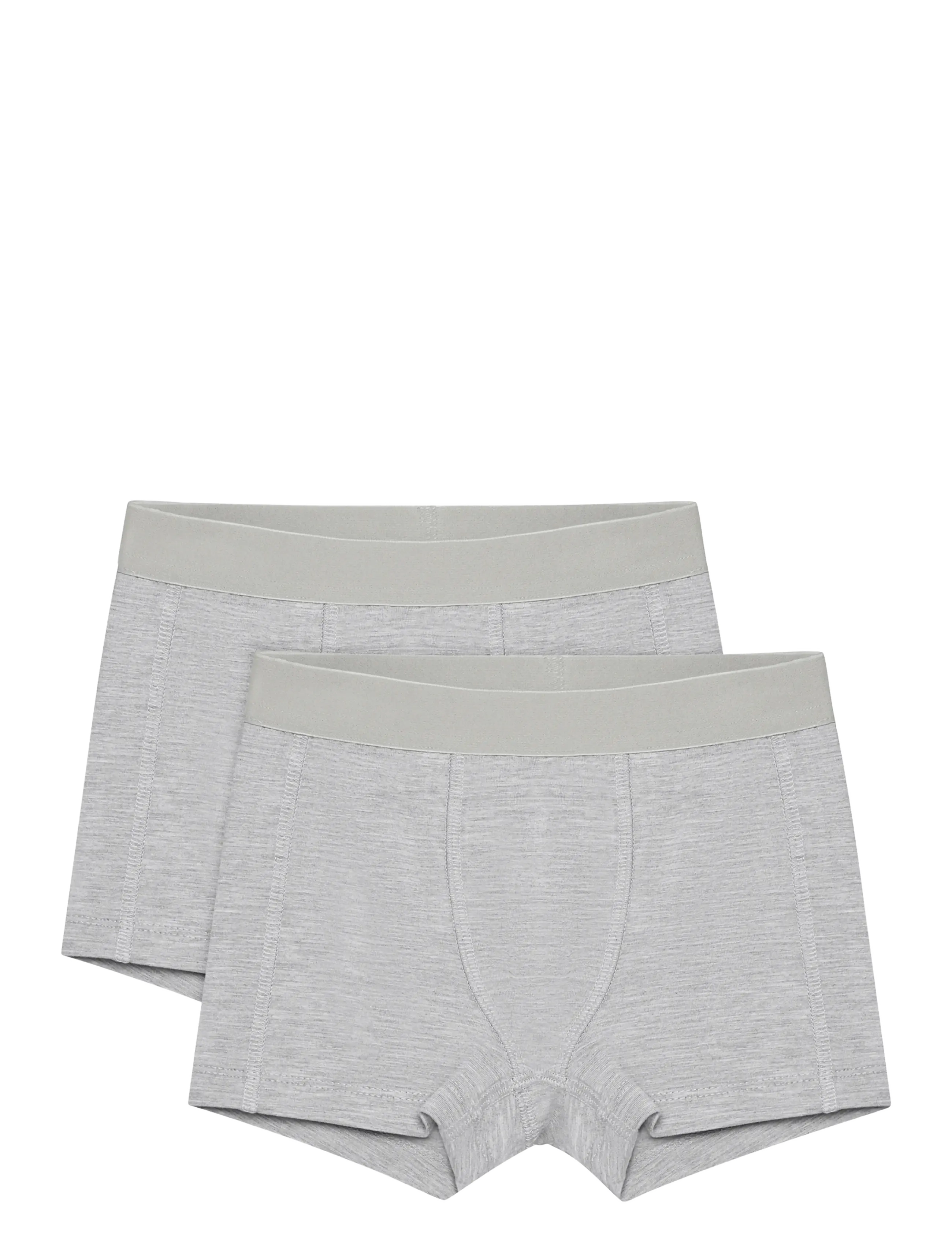 Minymo Boxers 2-Pack, Børn, Boxershorts 2-Pak, Grå, Str: 134