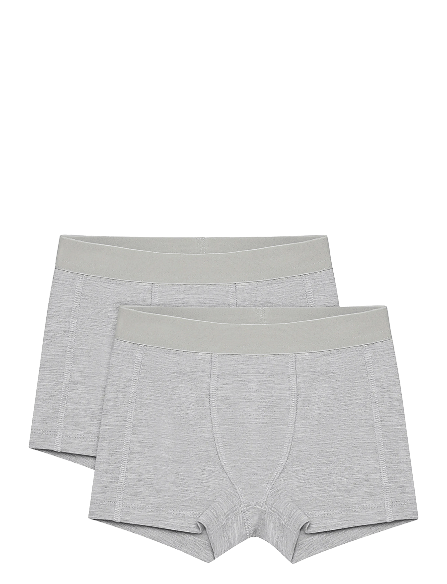 Minymo - Boxers 2-pack - unterhosen - mediumgreymelange - 0