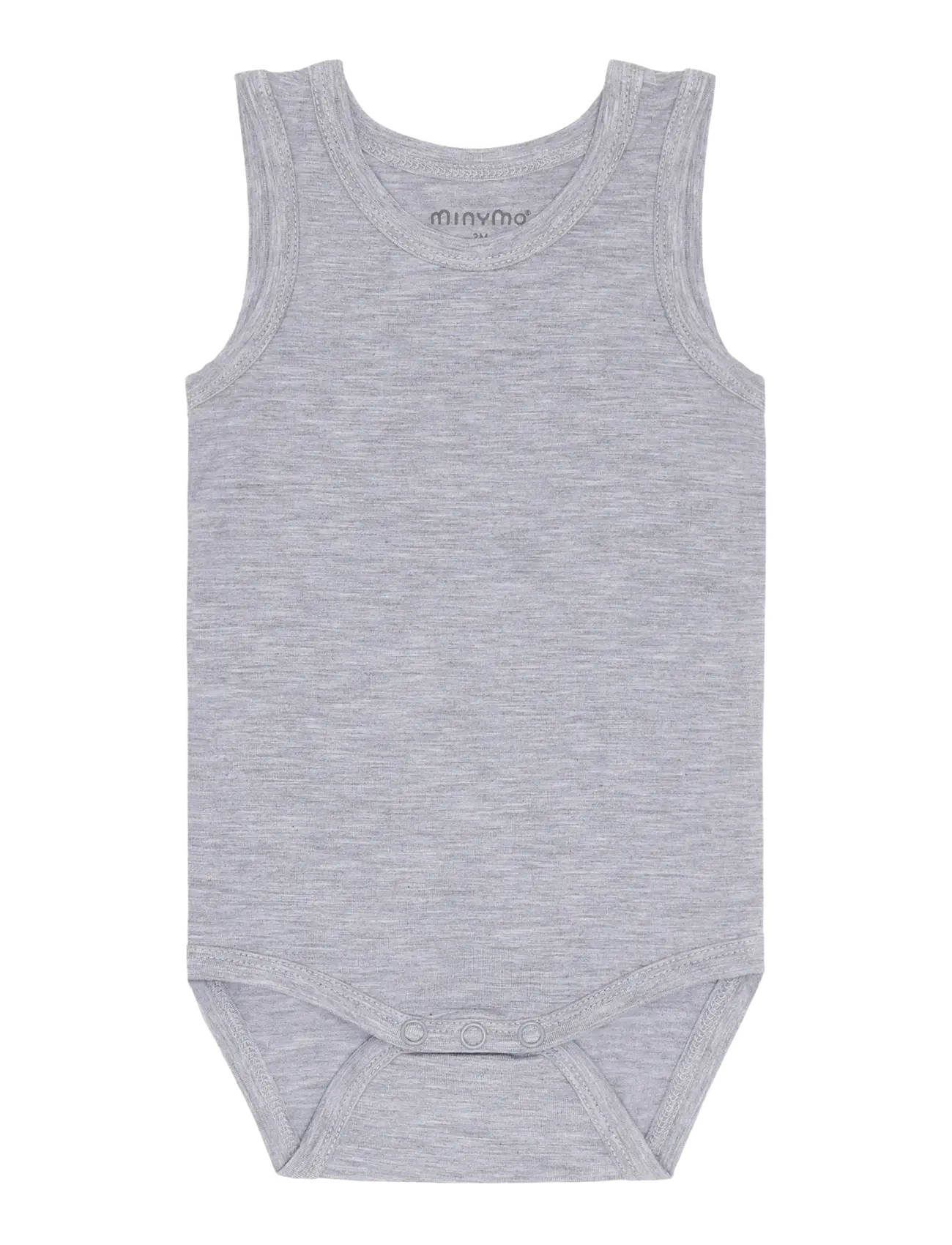 Minymo Body W/O Sleeves, 86, Bodys, Grau - Sleeveless Kinder