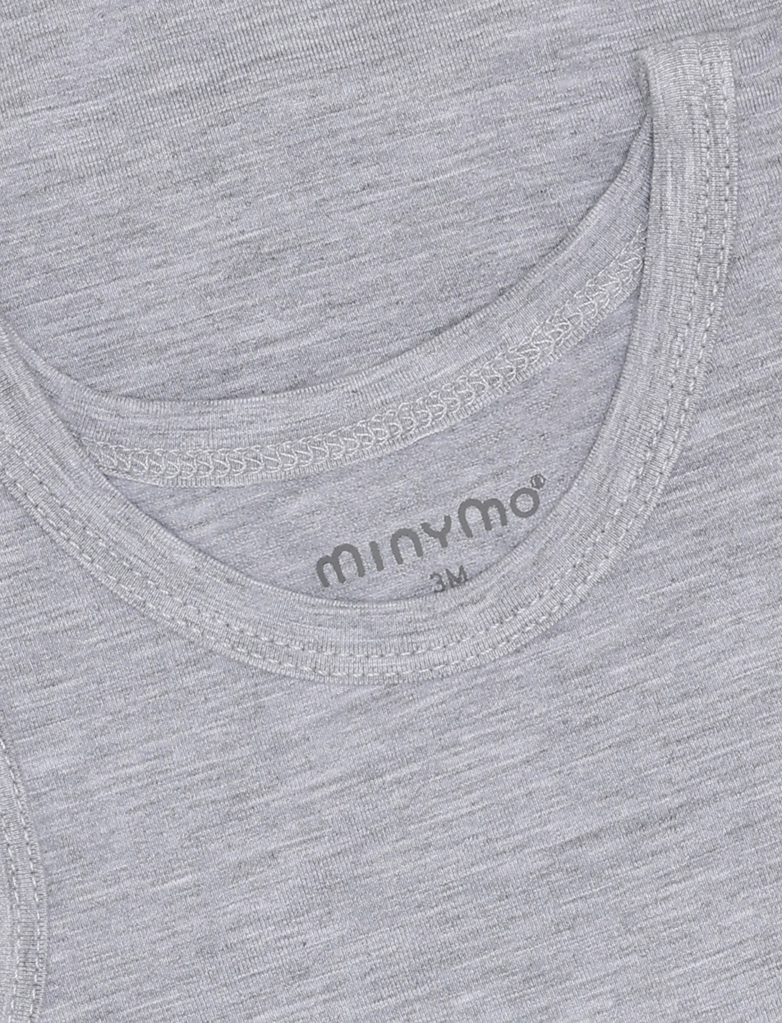 Minymo - Body w/o sleeves - Ärmlösa bodies - mediumgreymelange - 2