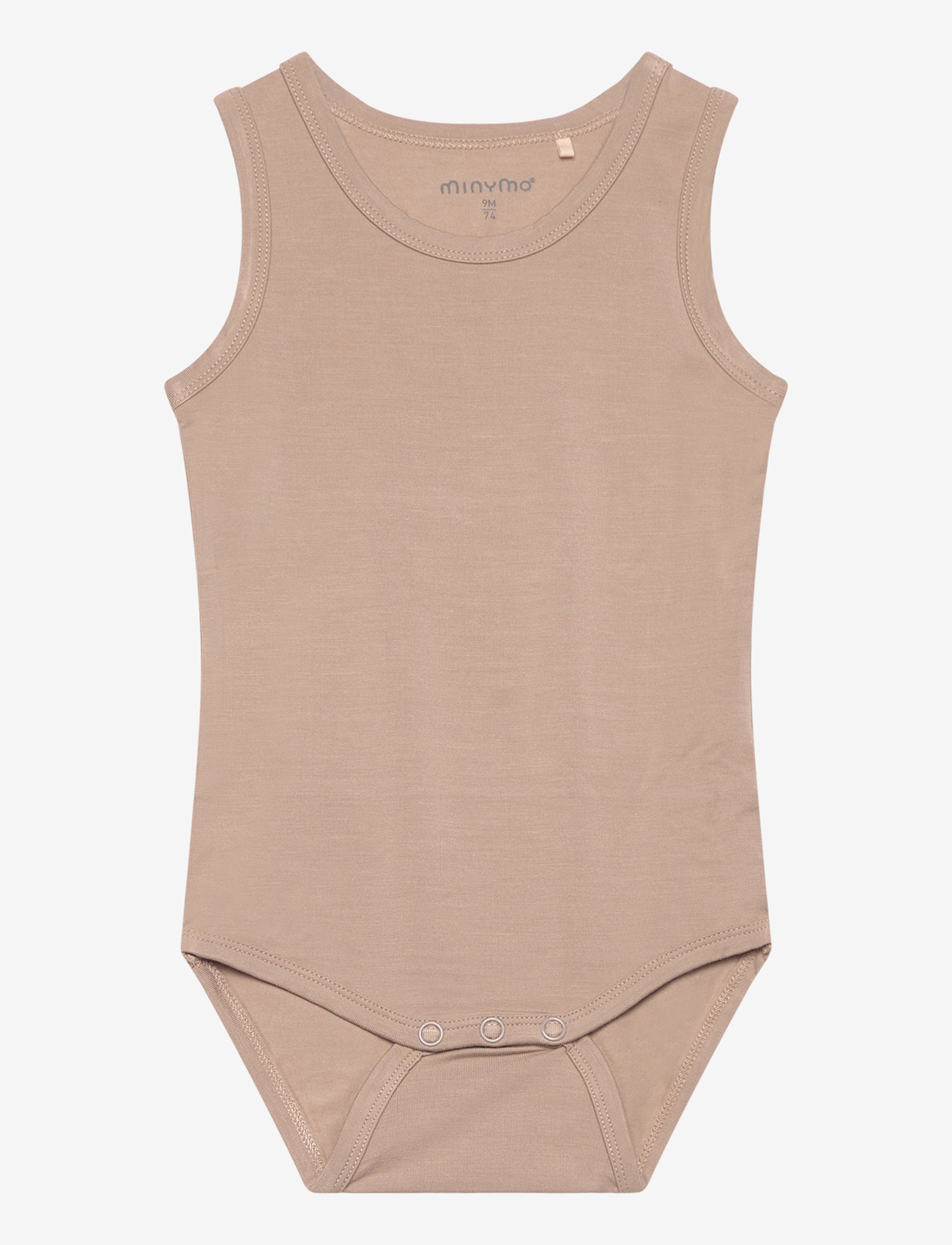 Minymo - Body w/o sleeves - bodyer uden ærmer - simply taupe - 0