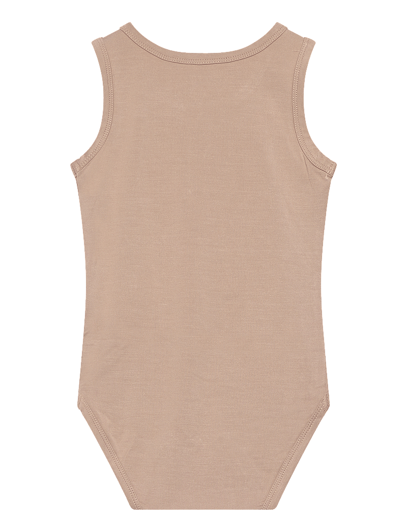 Minymo - Body w/o sleeves - bodyer uden ærmer - simply taupe - 1