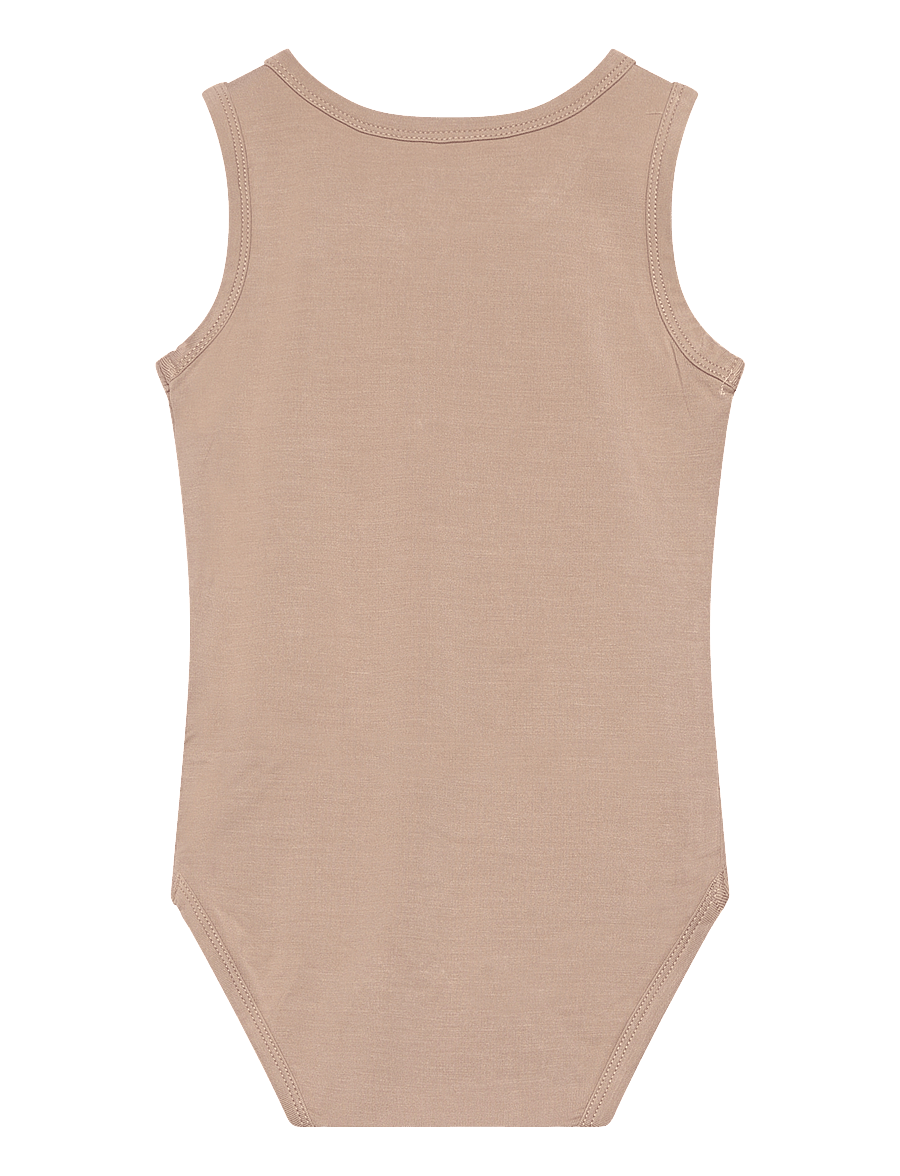 Minymo - Body w/o sleeves - Ärmellose bodys - simply taupe - 1