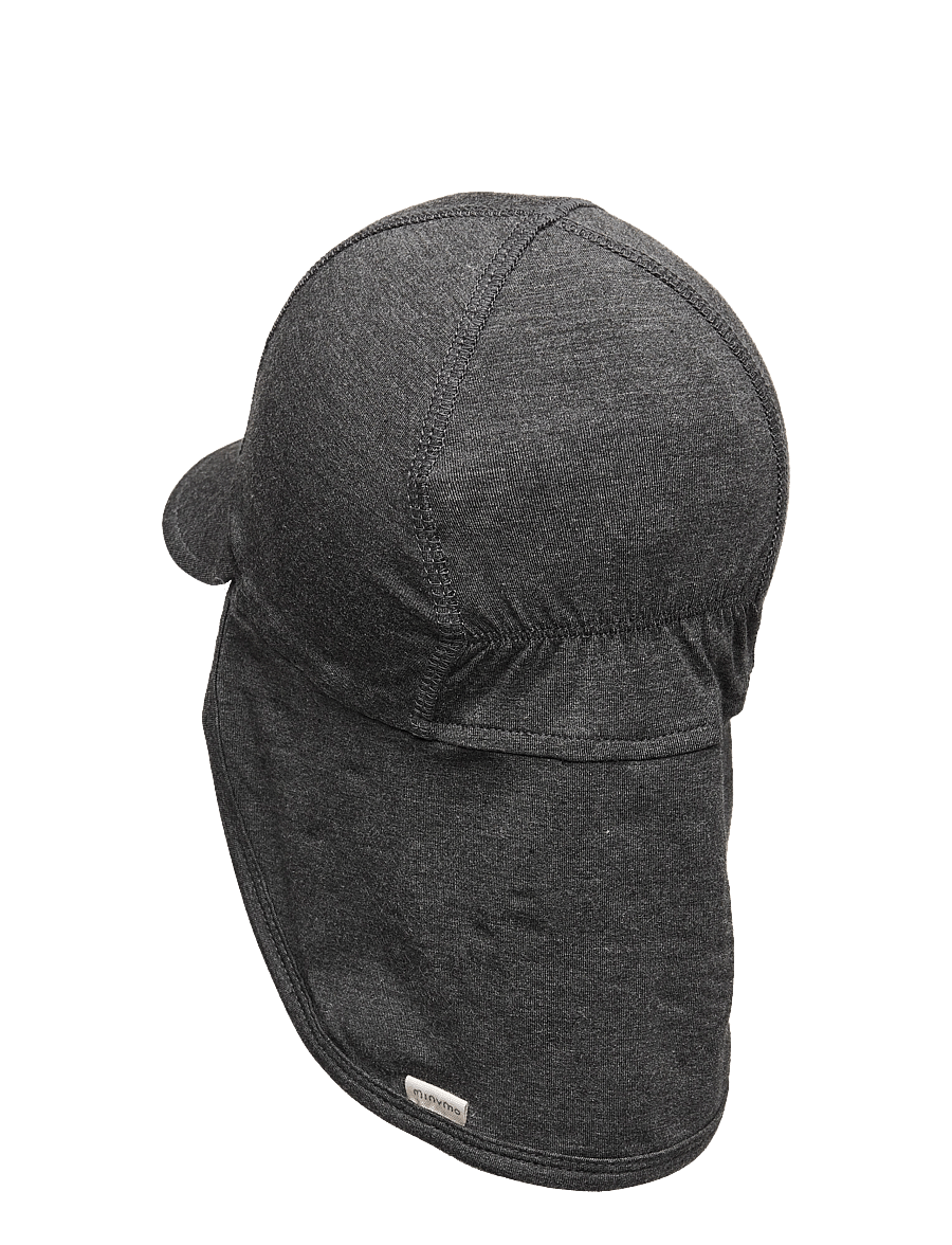 Minymo - Summer Hat - zonnehoed - dark grey melange - 1