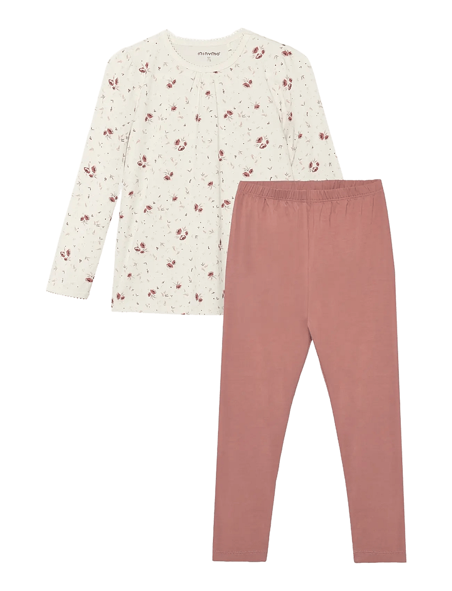 Minymo - Pyjamas - pyjamasset - peach whip - 0