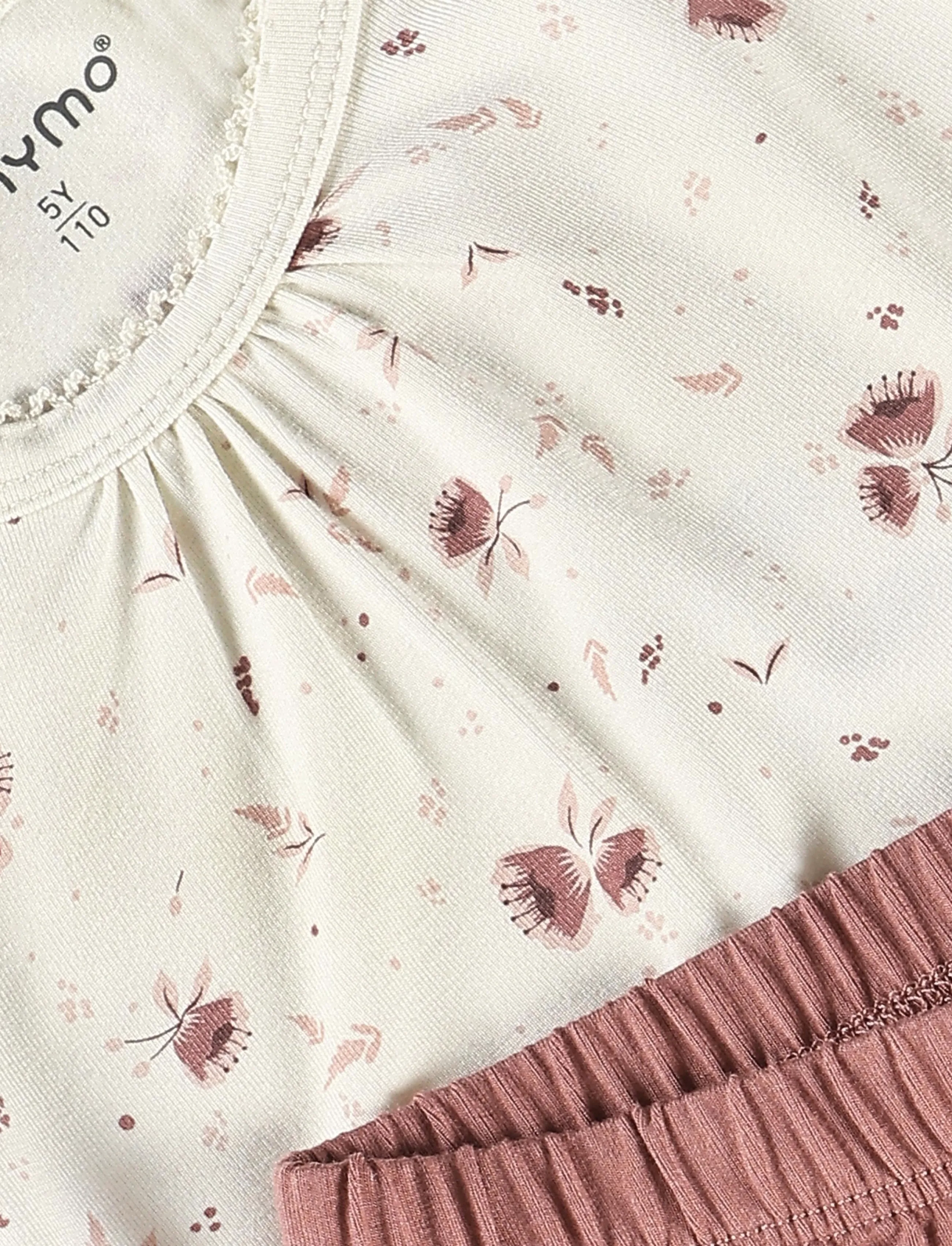 Minymo - Pyjamas - pyjamasset - peach whip - 4