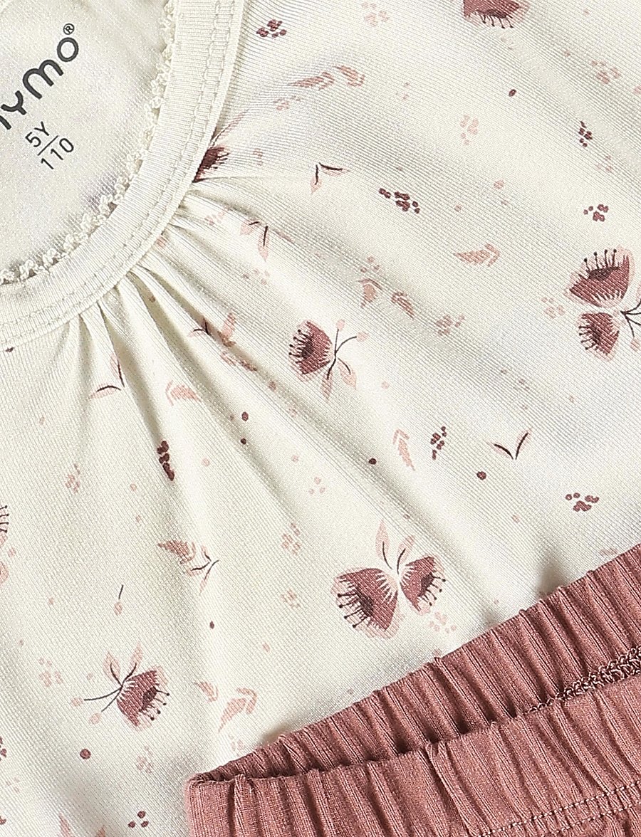 Minymo - Pyjamas - pyjamasset - peach whip - 4