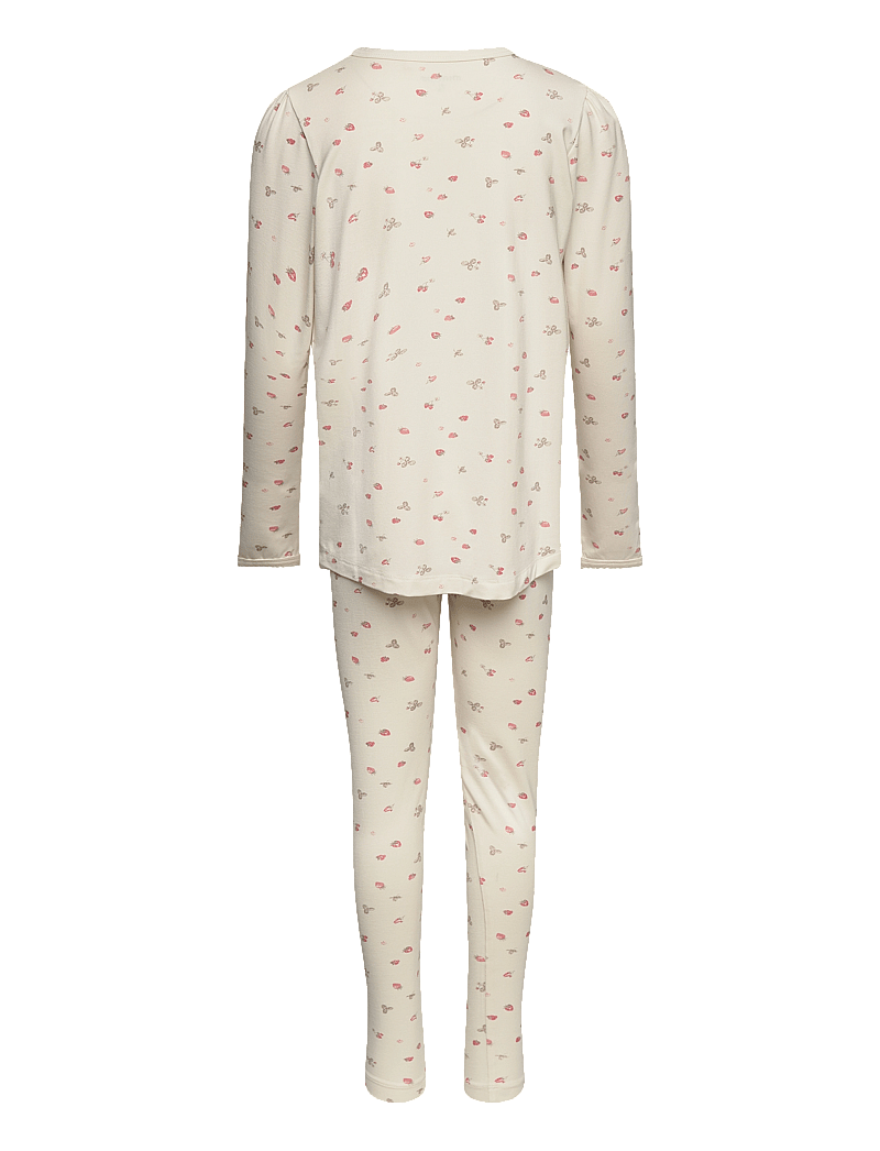 Minymo - Pyjamas, girl - Bamboo - setit - strawberry ice - 1