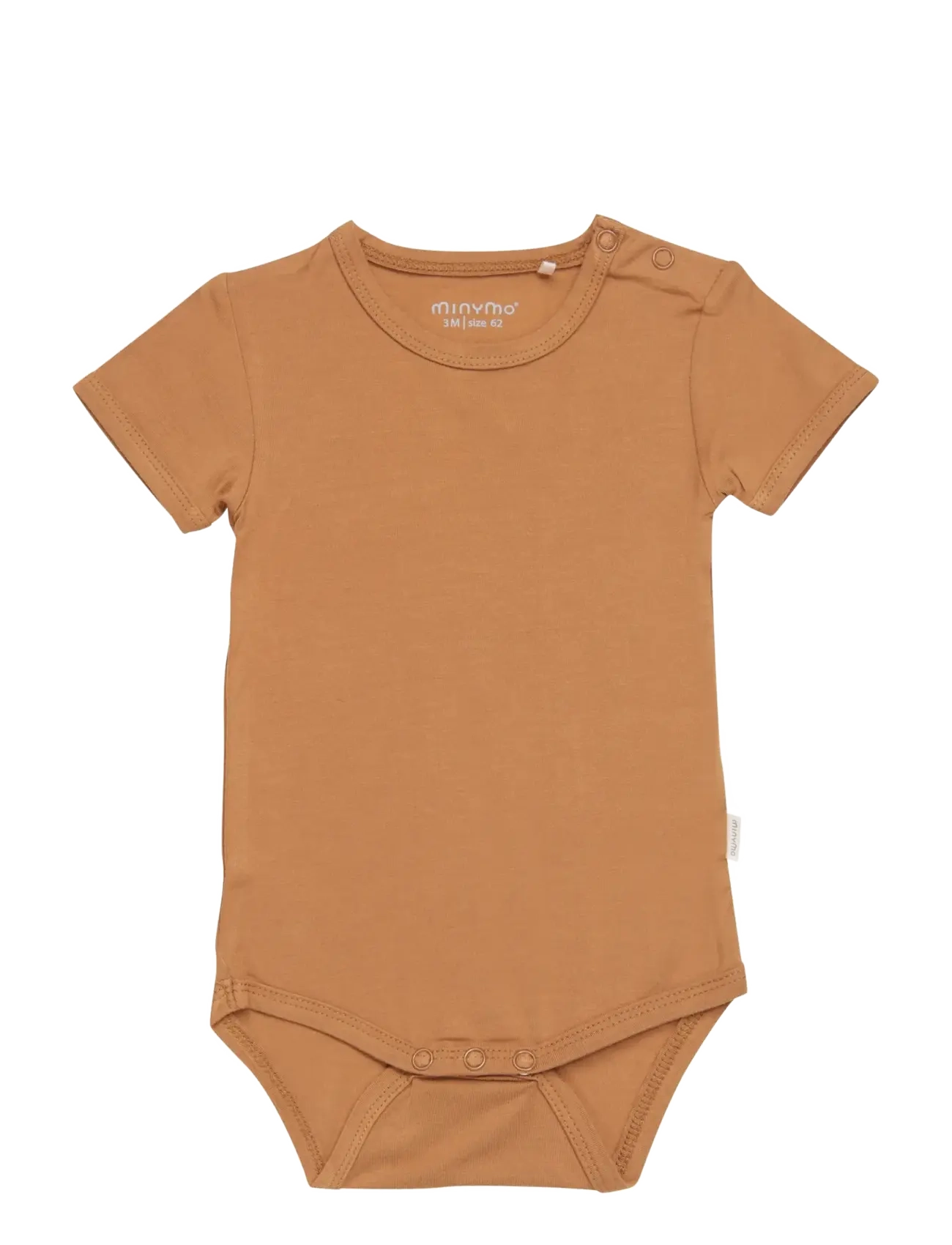 Minymo Body Ss, 62, Bodys, Braun - Short-sleeved, Kinder