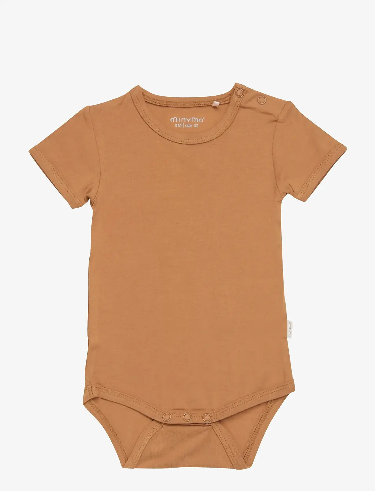 Minymo - Body SS - short-sleeved bodies - chipmunk - 0