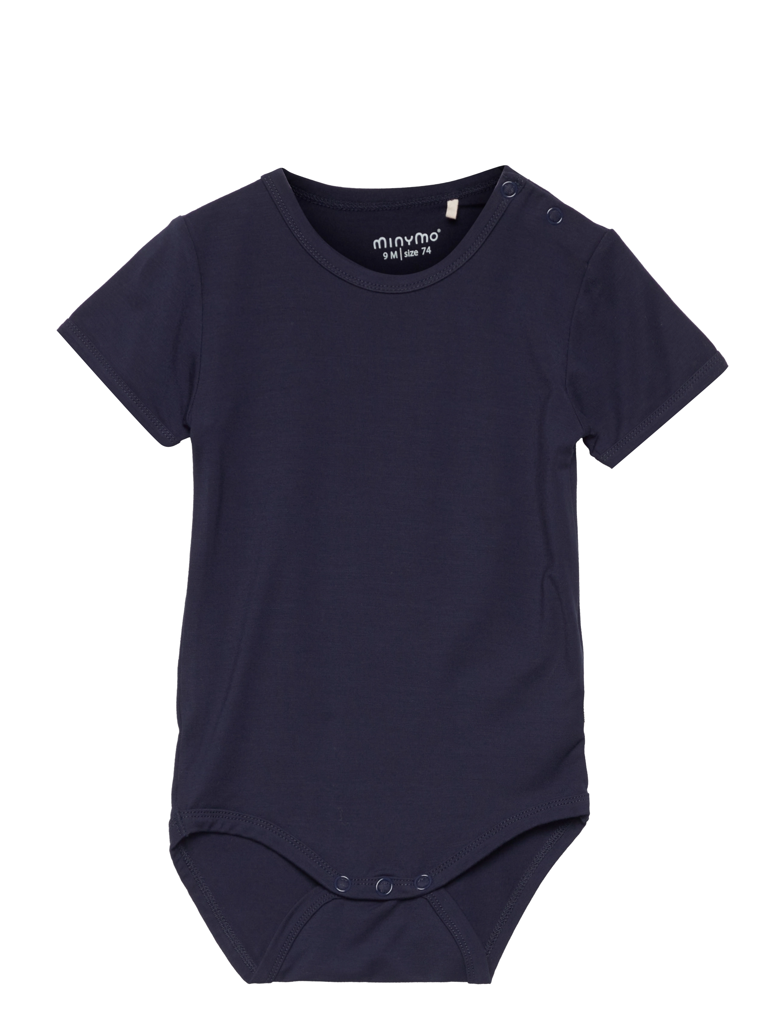 Minymo Body Ss, 92, Bodys, Blau - Short-sleeved, Kinder