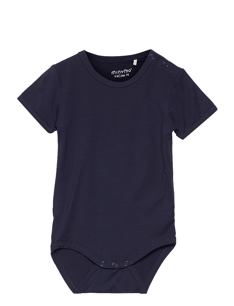 Minymo - Body SS - kurzärmelige bodys - dark navy - 0