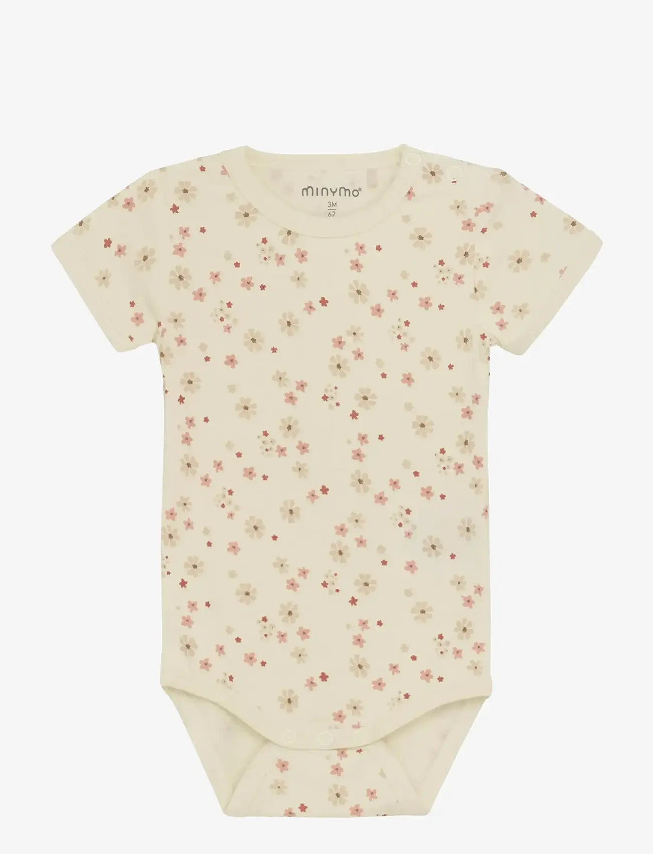 Minymo - Body SS - short-sleeved bodies - dusty ceder - 0