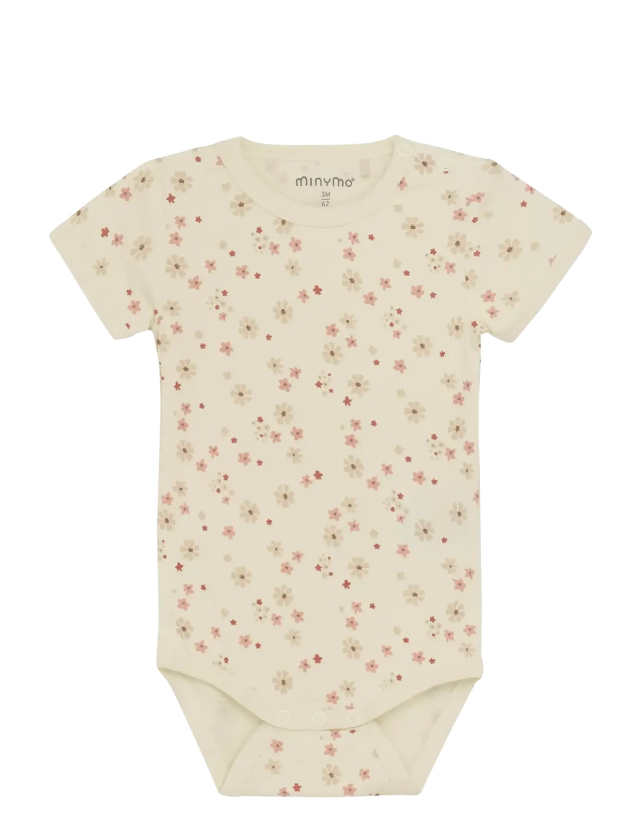 Minymo Body SS - Bodid - DUSTY CEDER / pink/rose