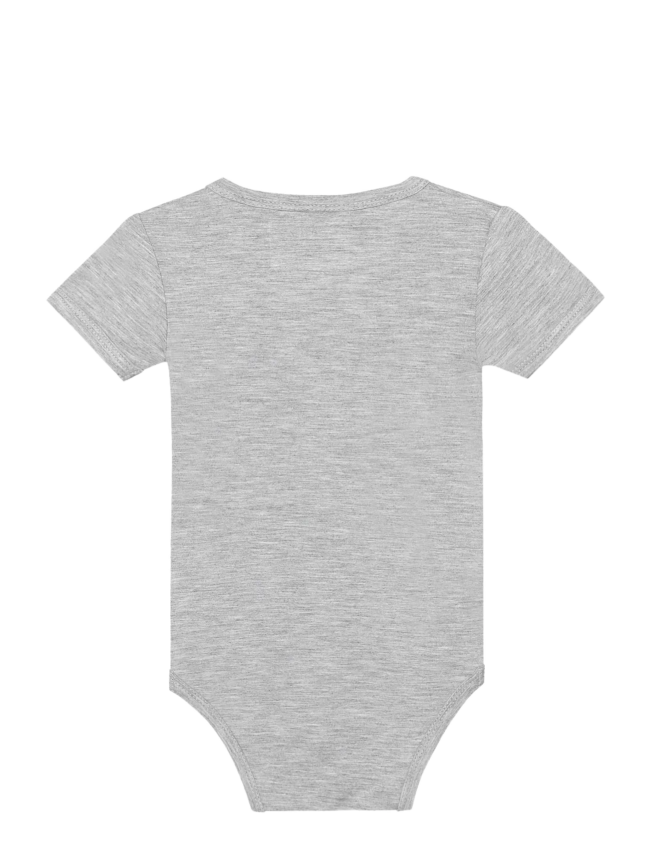 Minymo - Body SS - short-sleeved bodies - mediumgreymelange - 1