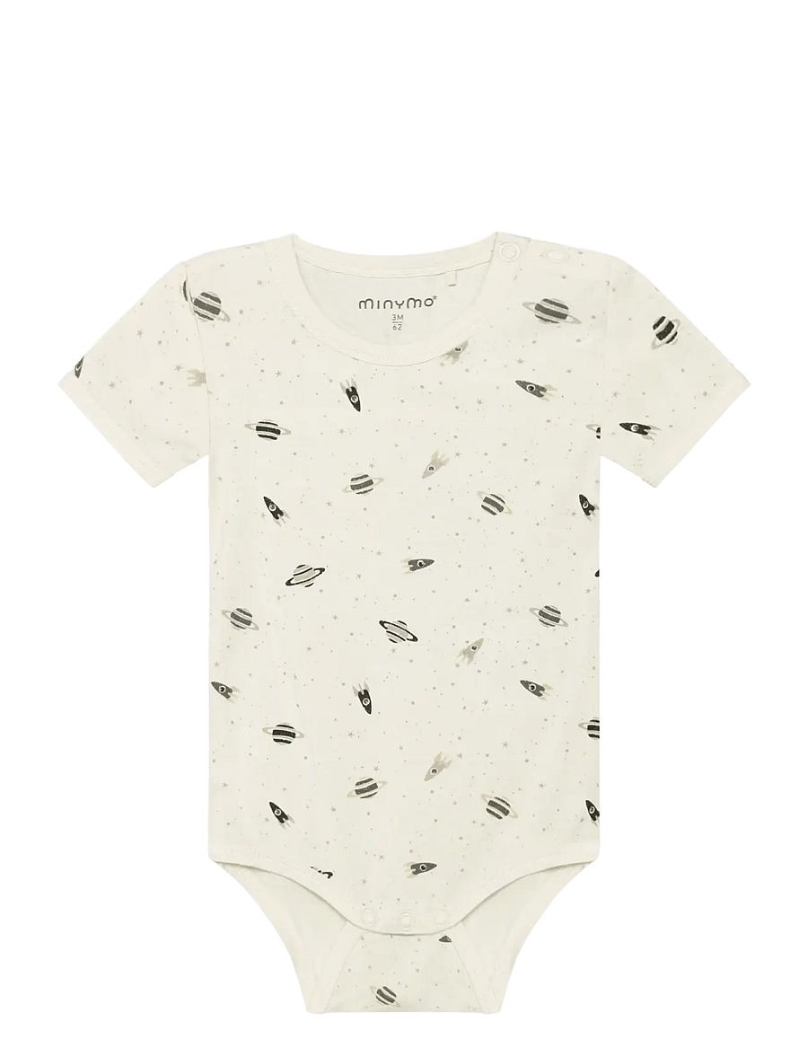 Minymo - Body SS - short-sleeved bodies - niagara mist - 0