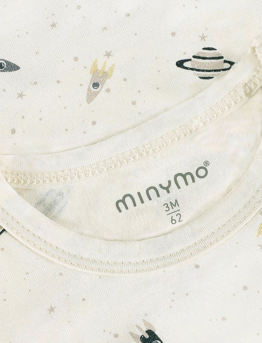 Minymo - Body SS - short-sleeved bodies - niagara mist - 2
