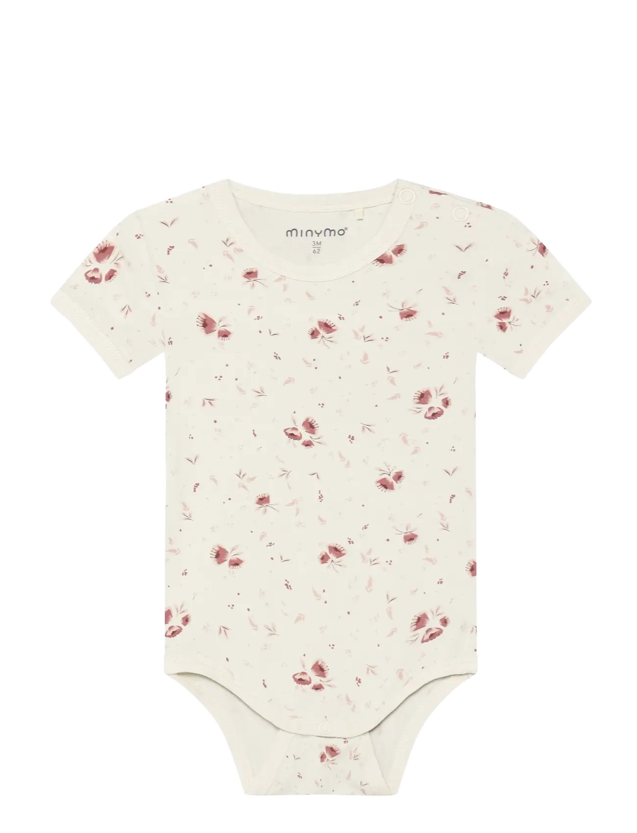 Minymo Body Ss, 86, Bodys, Creme - Short-sleeved, Kinder