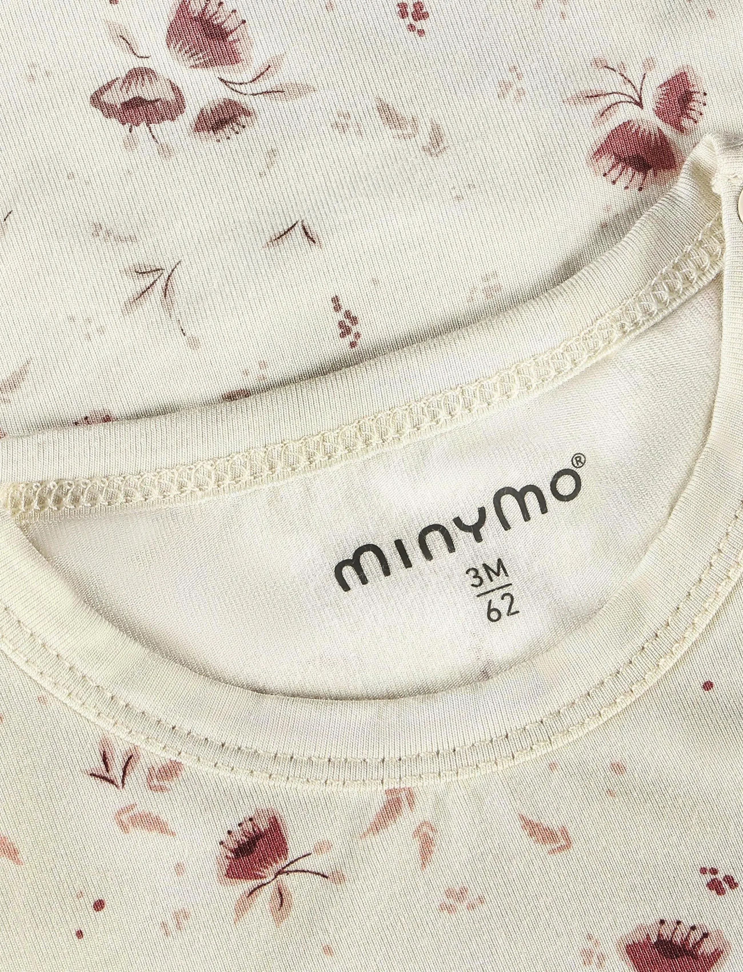 Minymo - Body SS - short-sleeved bodies - peach whip - 2