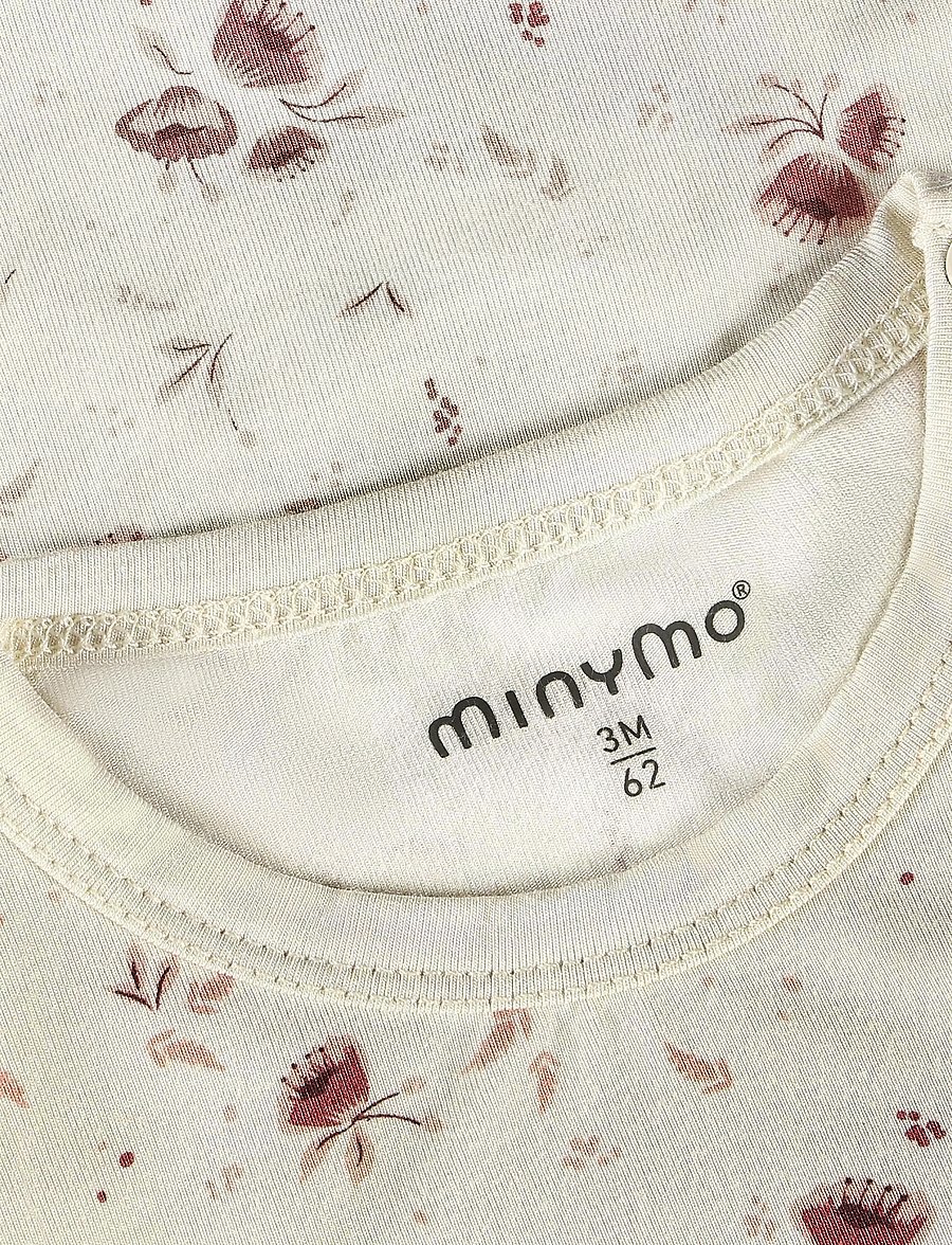 Minymo - Body SS - short-sleeved bodies - peach whip - 2