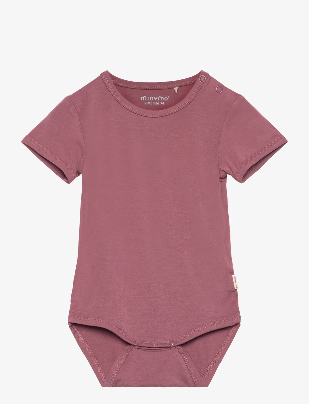 Minymo - Body SS - kortærmede bodyer - rose brown - 0
