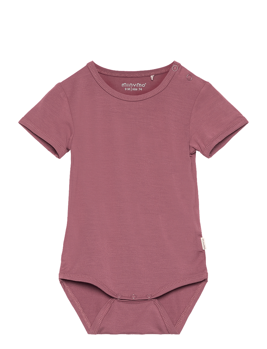 Minymo - Body SS - kurzärmelige bodys - rose brown - 0
