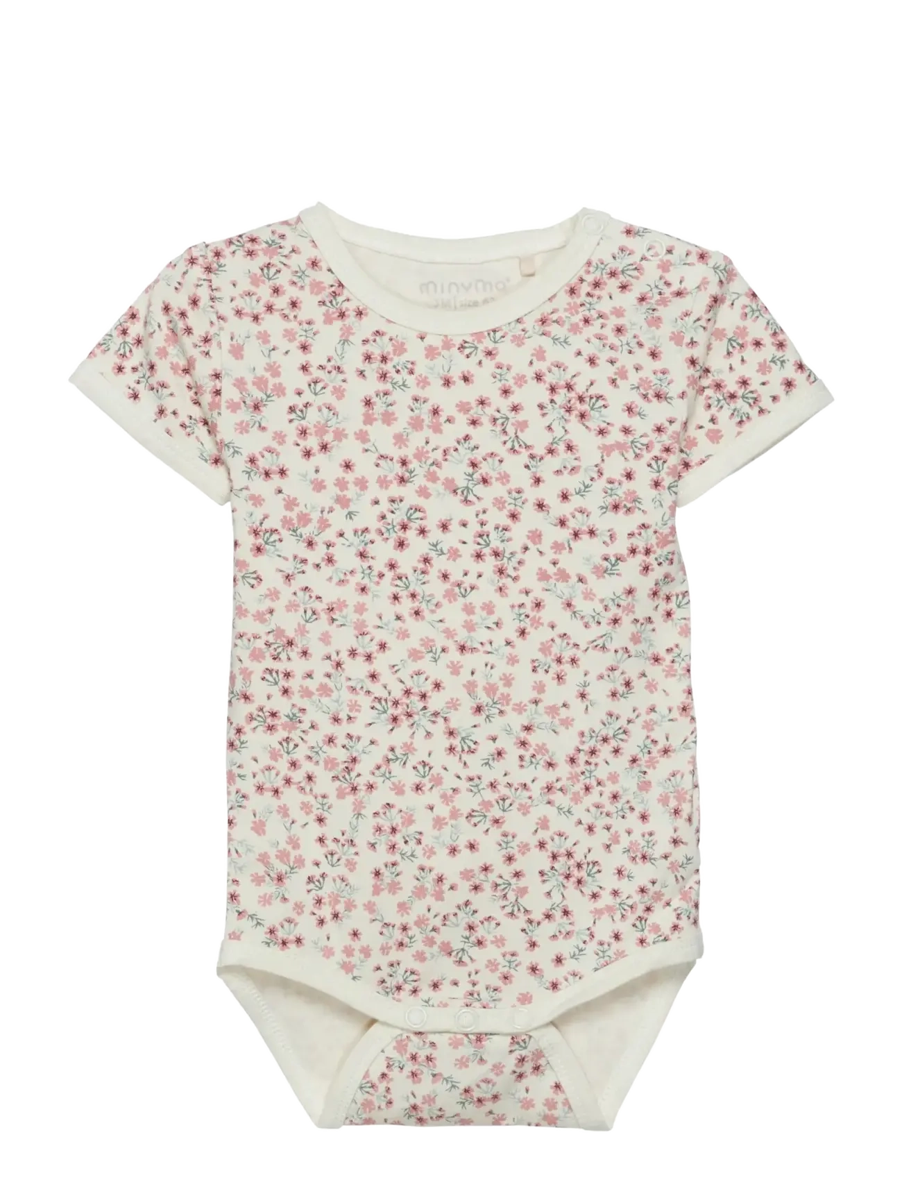 Minymo Body Ss, 86, Bodys, Rosa - Short-sleeved, Kinder