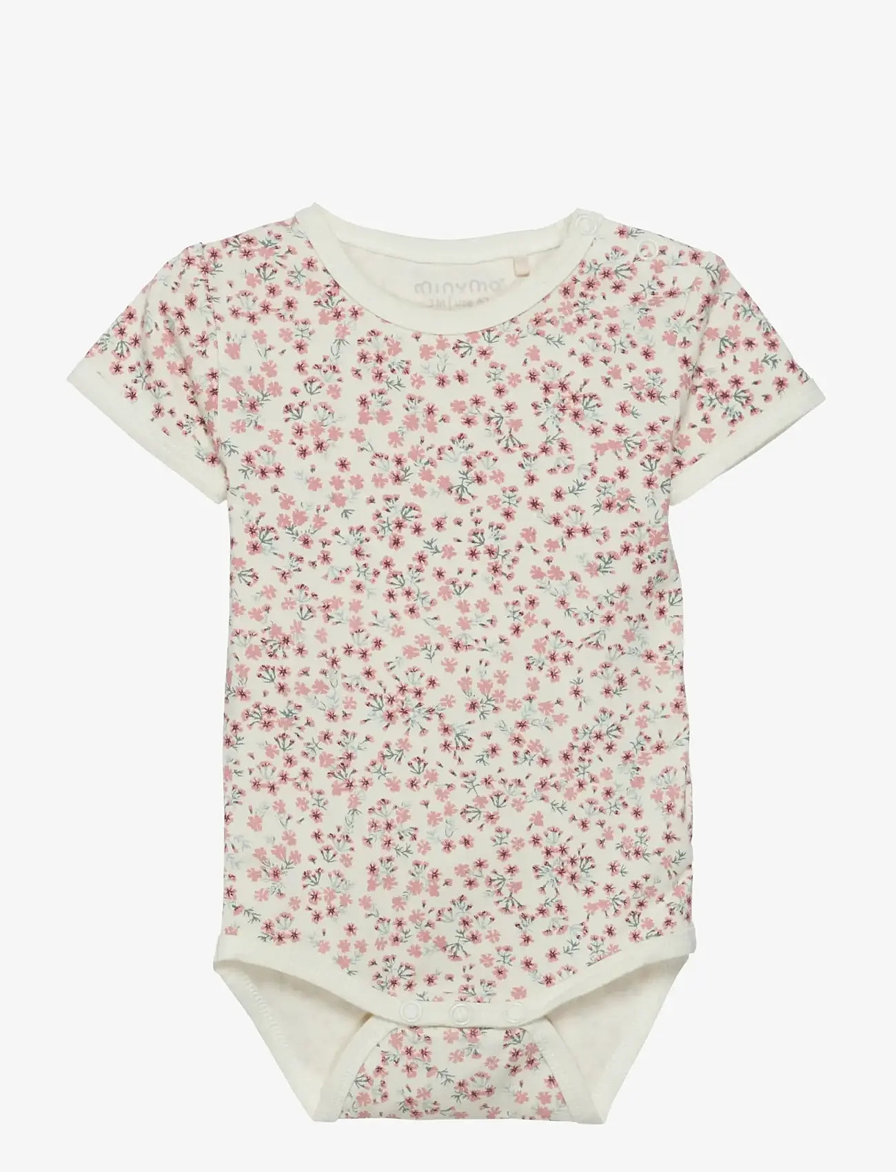 Minymo - Body SS - short-sleeved bodies - rose tan - 0
